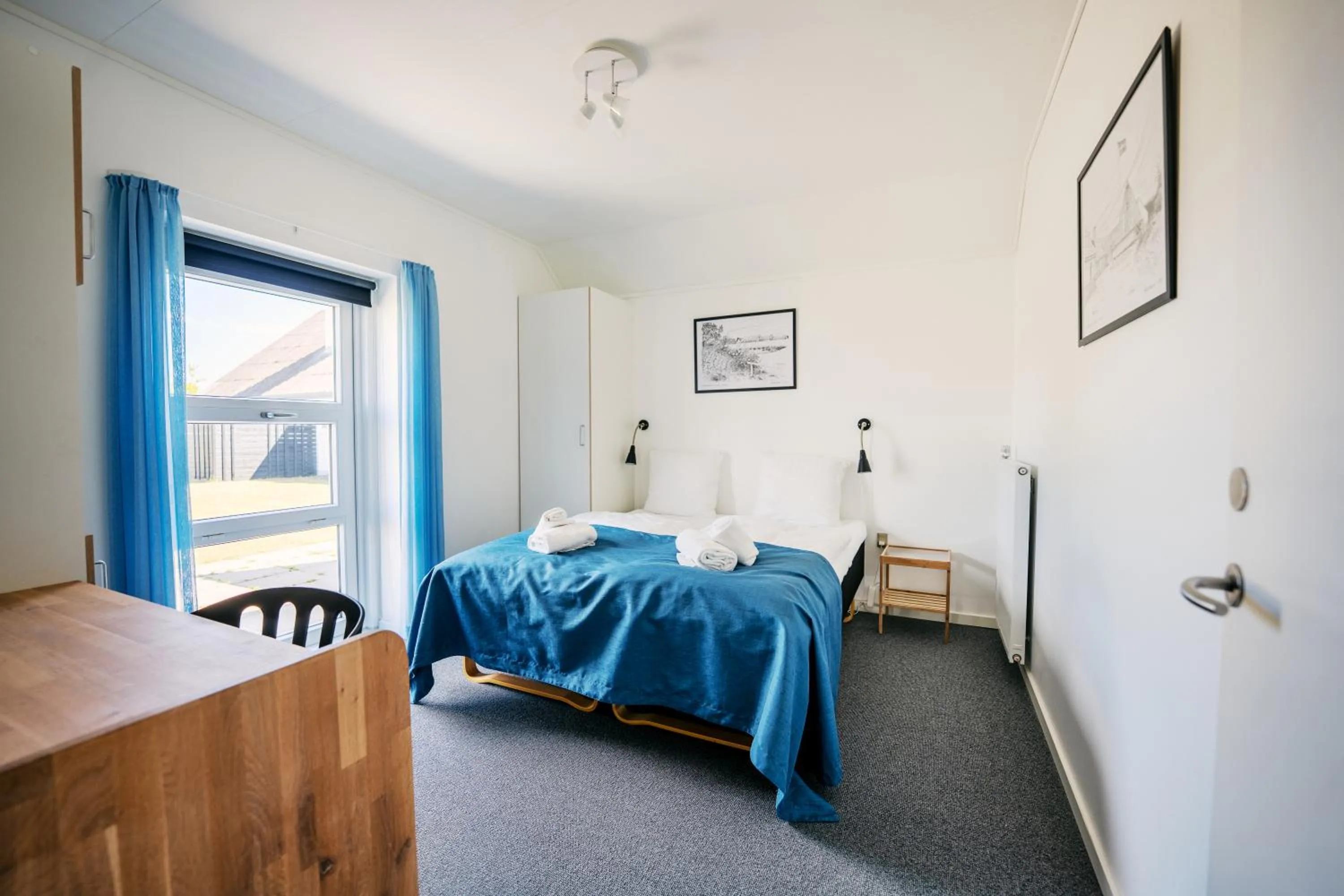 Bed in Hotel Hvide Klit