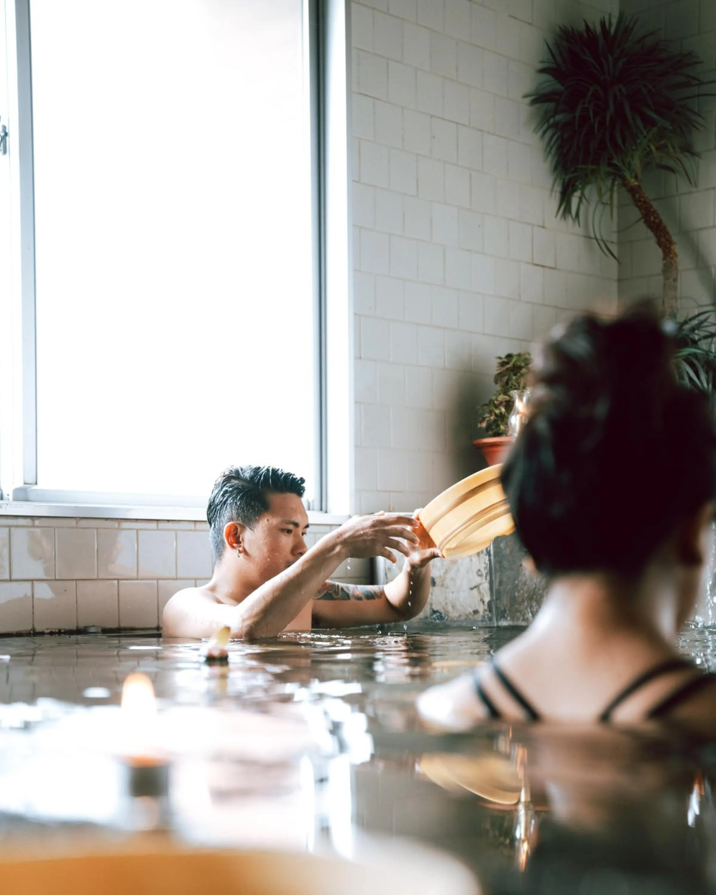 Hot Spring Bath in Hokke Lumbini