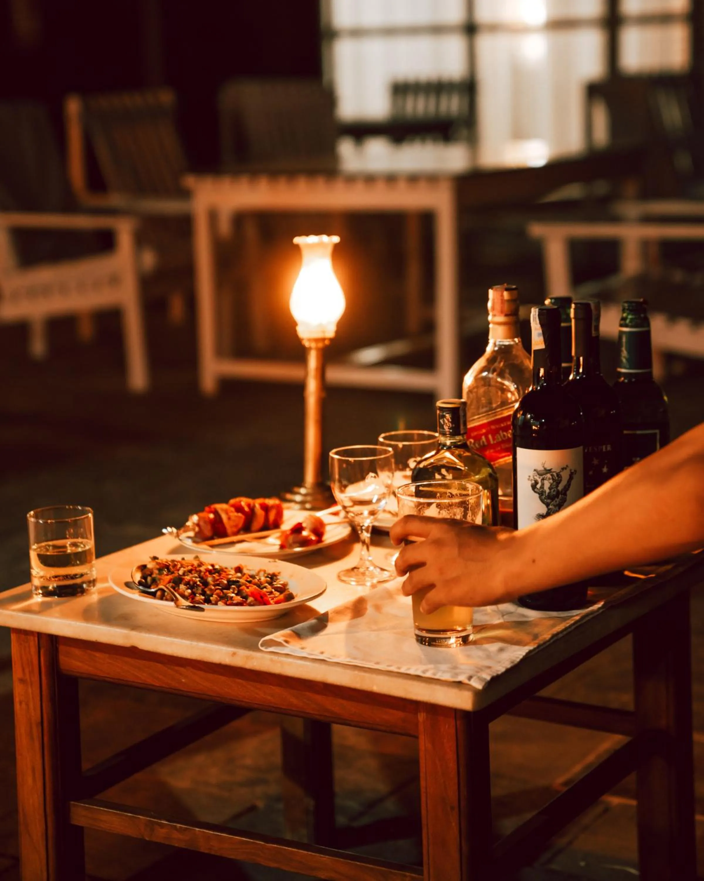 Dinner in Hokke Lumbini