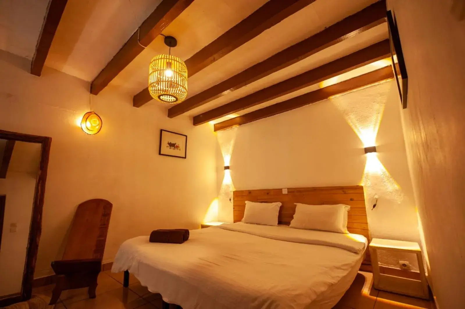 Small Twin Room in Hôtel Restaurant La Ribaudière Small Twin Room in Hôtel Restaurant La Ribaudière