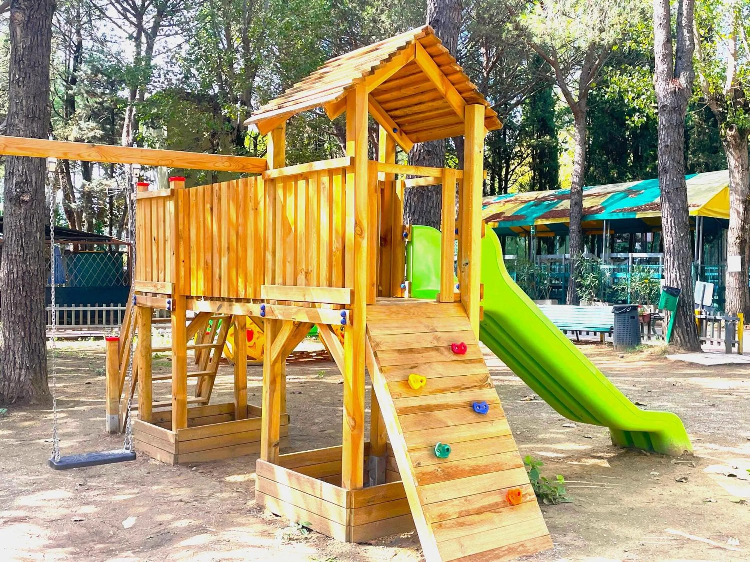 Children play ground in Camping Village Punta Navaccia