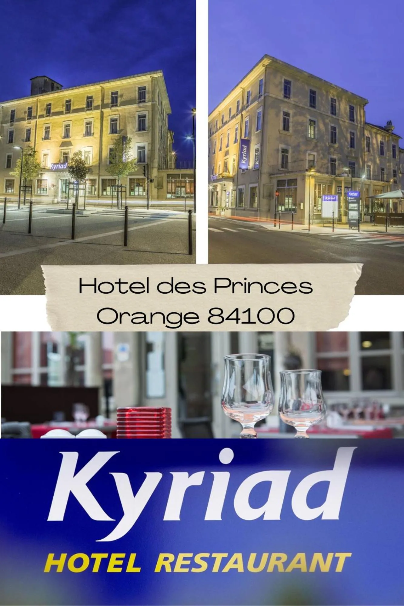 Property building in KYRIAD ORANGE Centre Ville - HOTEL & RESTAURANT & BAR - La Galerie d'Art des Princes - Provence Alpes Côte d'Azur - France - Proche A7-A9 - exit21- Châteauneuf-du-Pape Avignon Bollene Nimes - 24h-24h