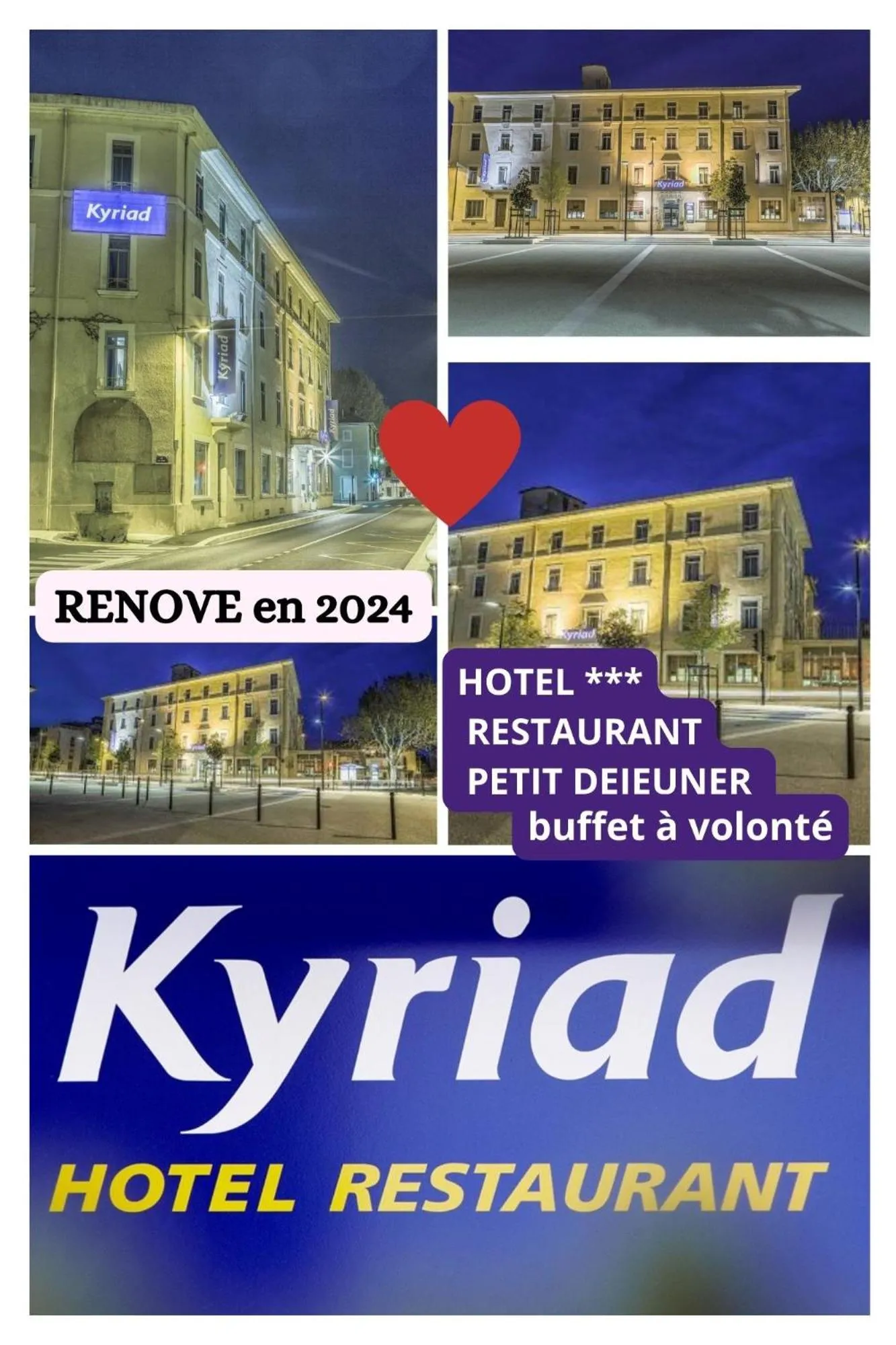 Property building in KYRIAD ORANGE Centre Ville - HOTEL & RESTAURANT & BAR - La Galerie d'Art des Princes - Provence Alpes Côte d'Azur - France - Proche A7-A9 - exit21- Châteauneuf-du-Pape Avignon Bollene Nimes - 24h-24h