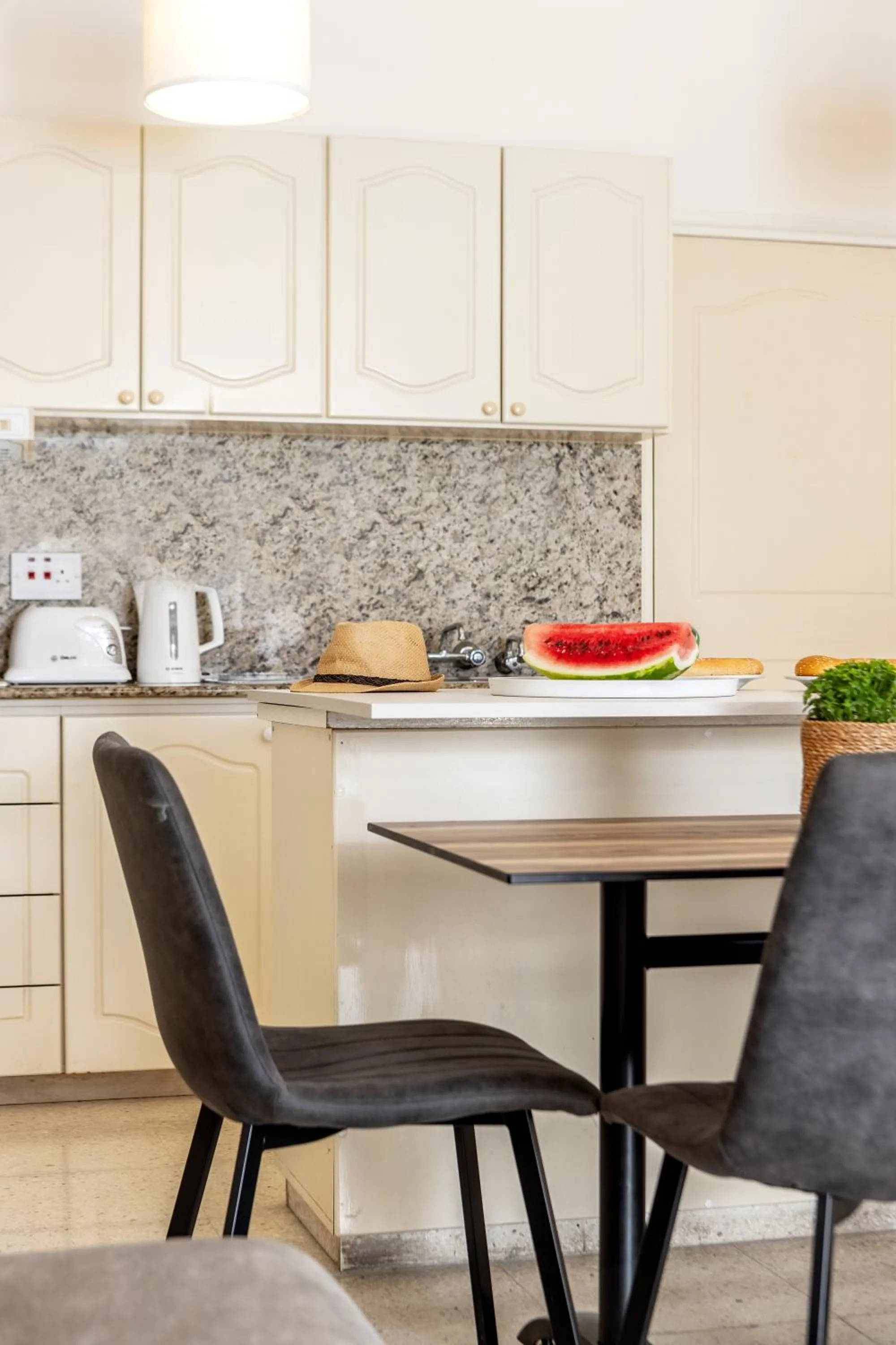 kitchen in Stephanos Hotel Apartments