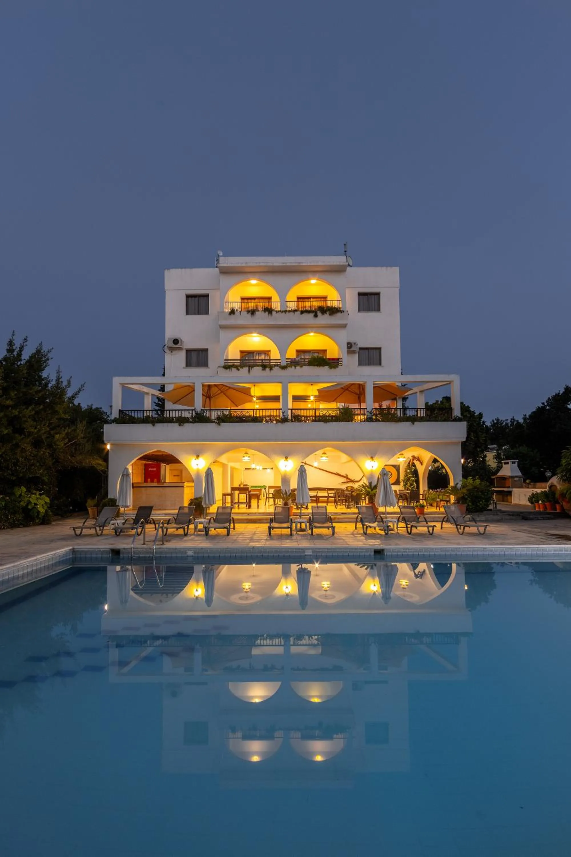 Swimming pool in Stephanos Hotel Apartments