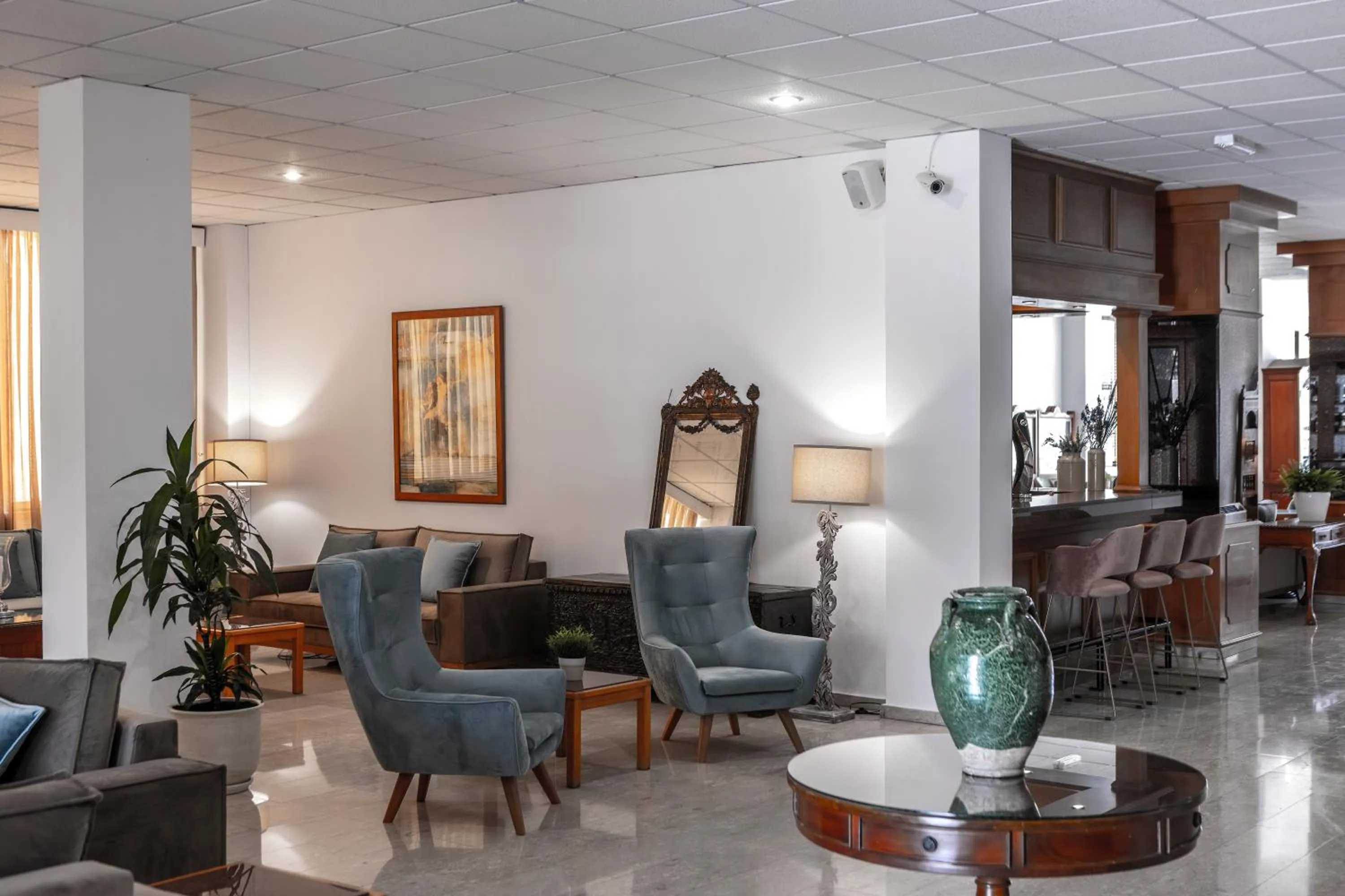 Lobby or reception in Stephanos Hotel Apartments