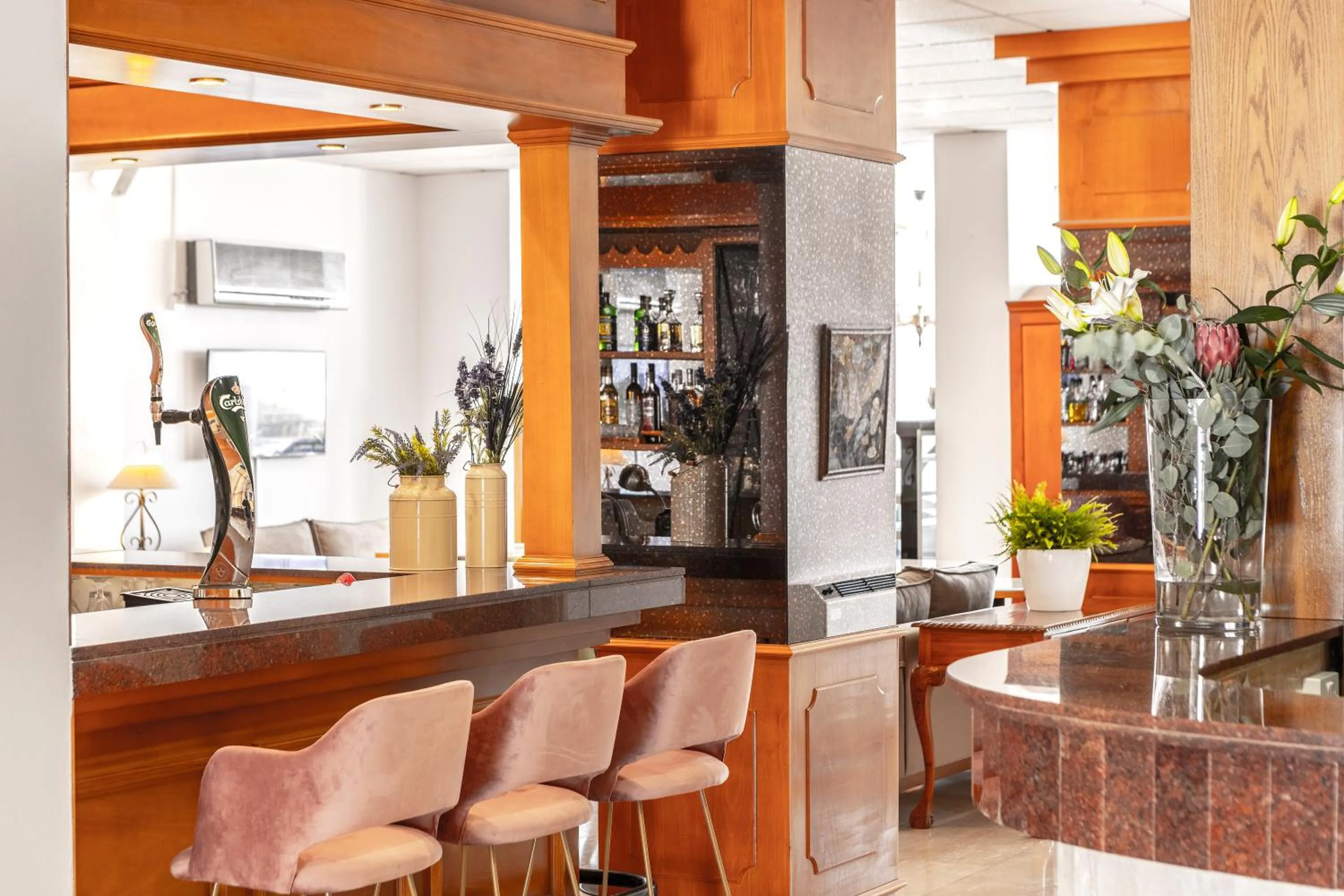 Lobby or reception in Stephanos Hotel Apartments