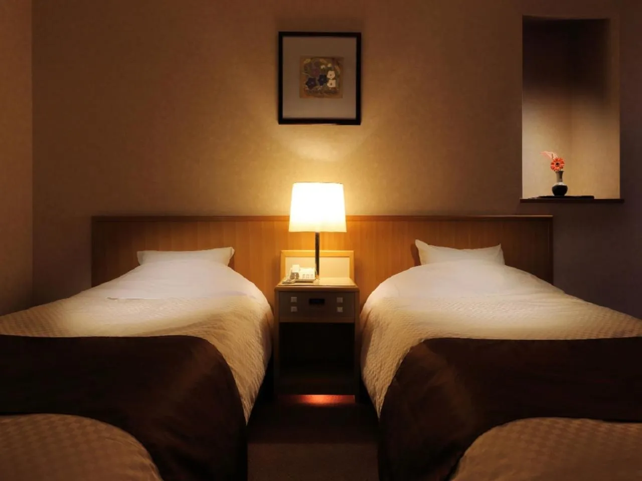 Bed in Kagamigaike Hekizantei