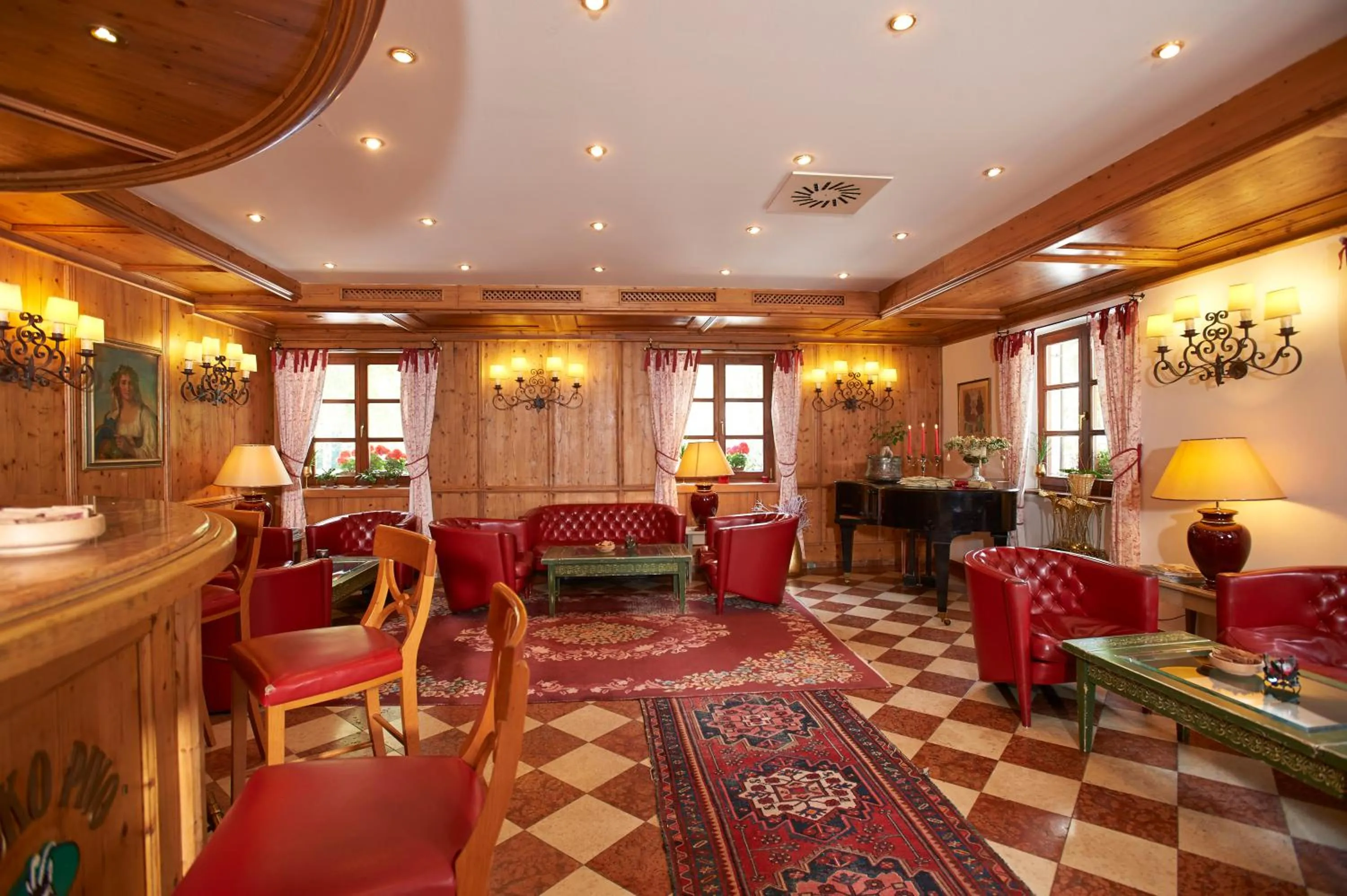 Seating area in Hotel Plesnik Logar Valley