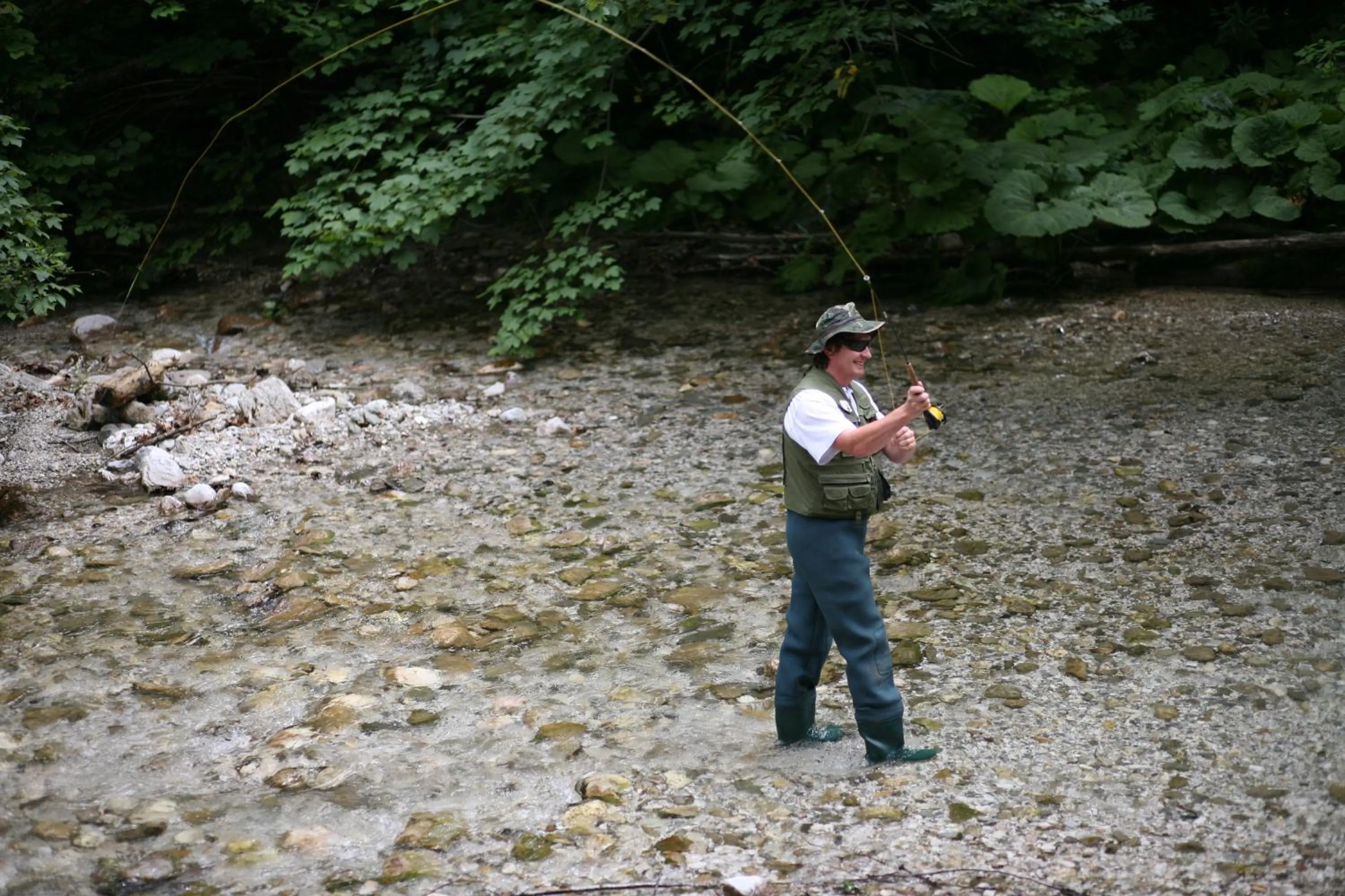 Fishing in Hotel Plesnik Logar Valley