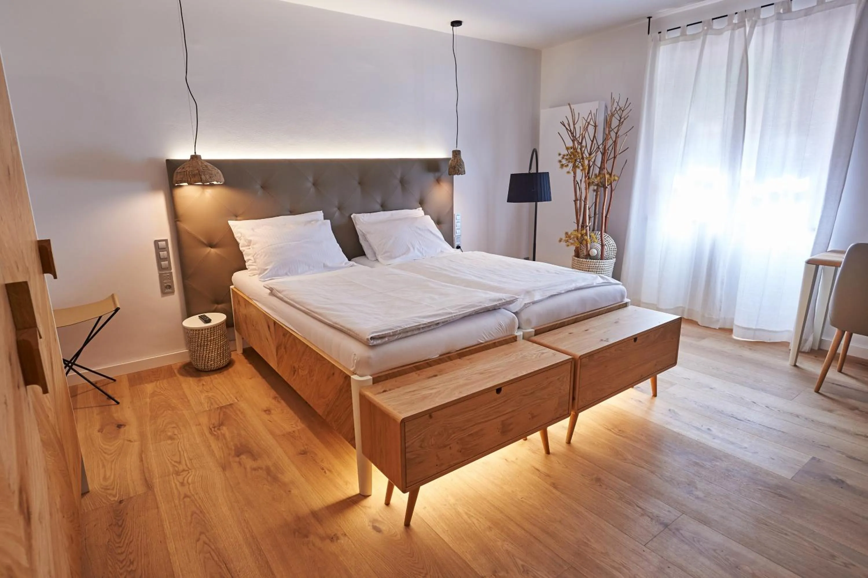 Double Room with Balcony and Waterfall View in Hotel Plesnik Logarska Dolina