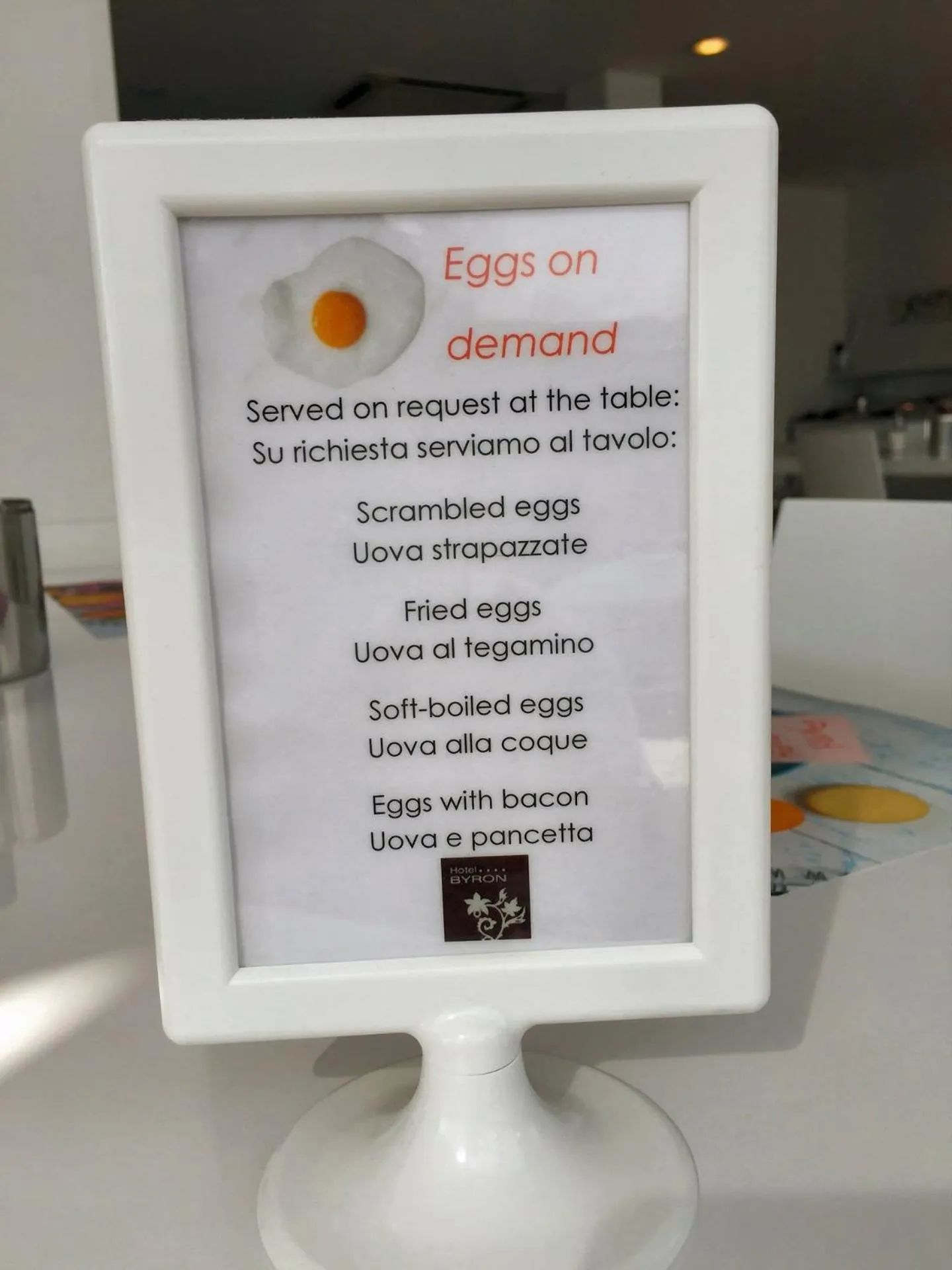 Breakfast in Hotel Byron