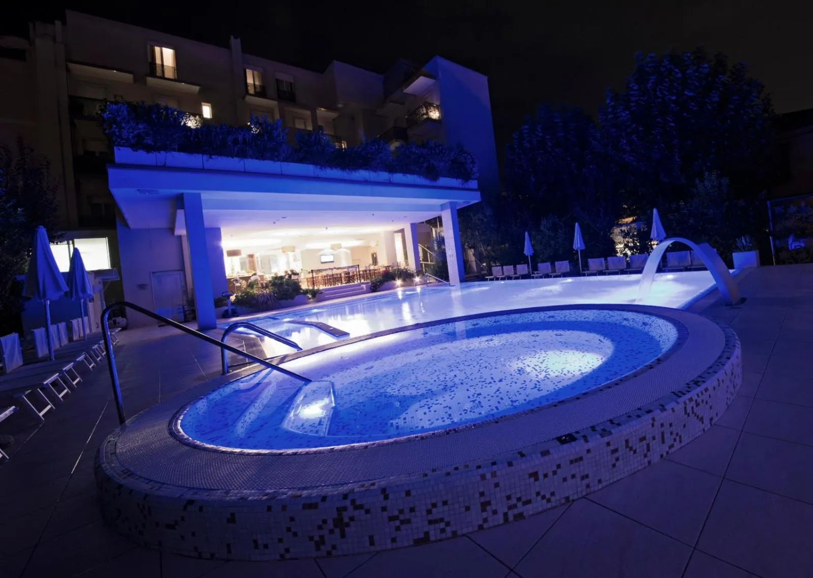 Pool view in Hotel Byron