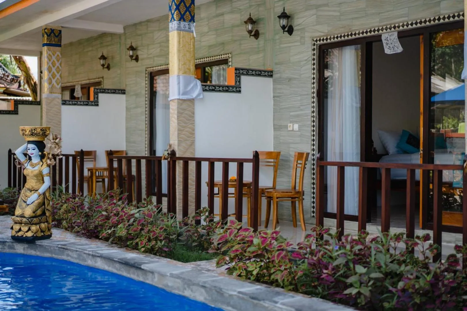 Balcony/Terrace in Sundi Ocean Bungalow by ABM