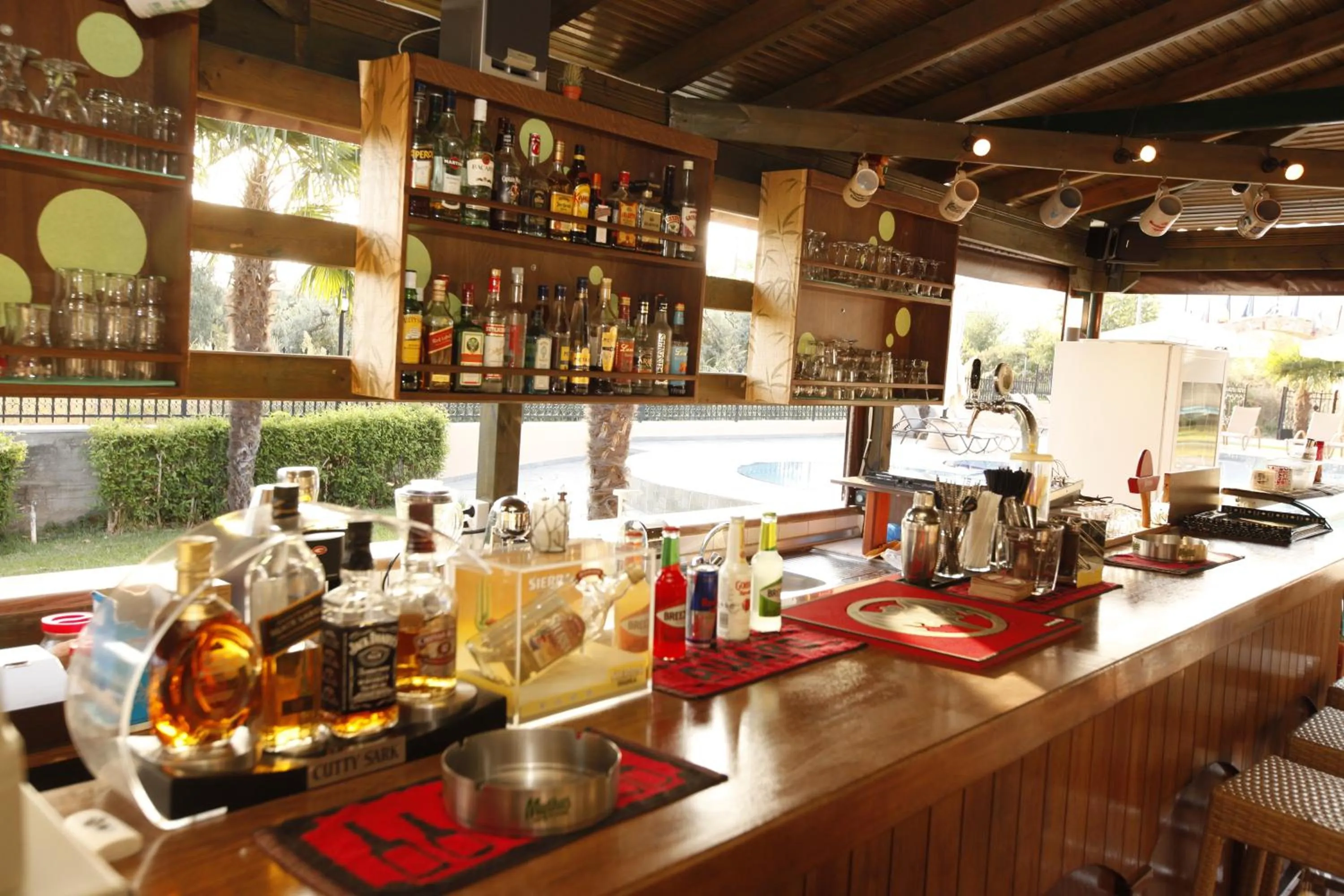 Lounge or bar in Ariadni Hotel Bungalows