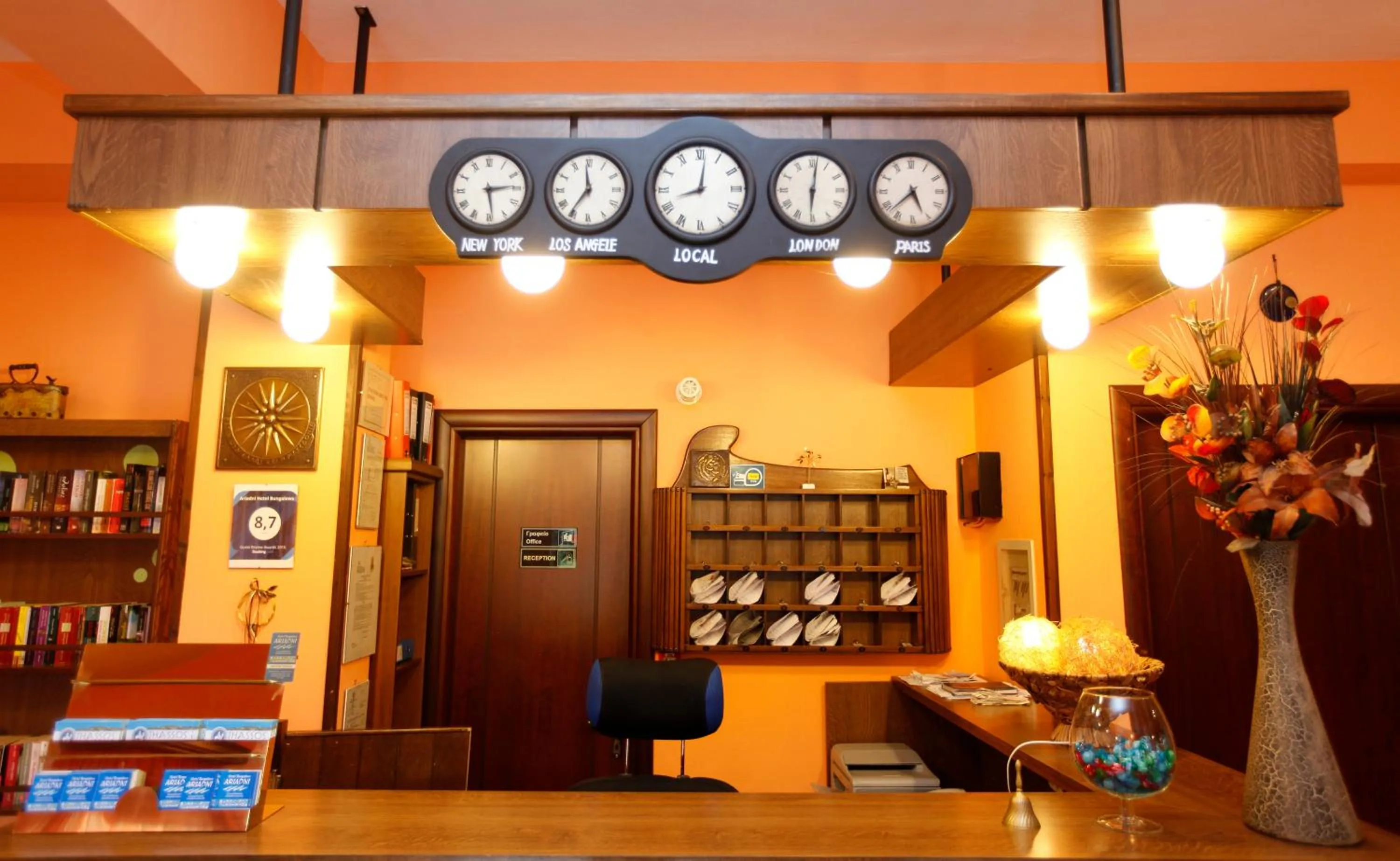 Communal lounge/ TV room in Ariadni Hotel Bungalows