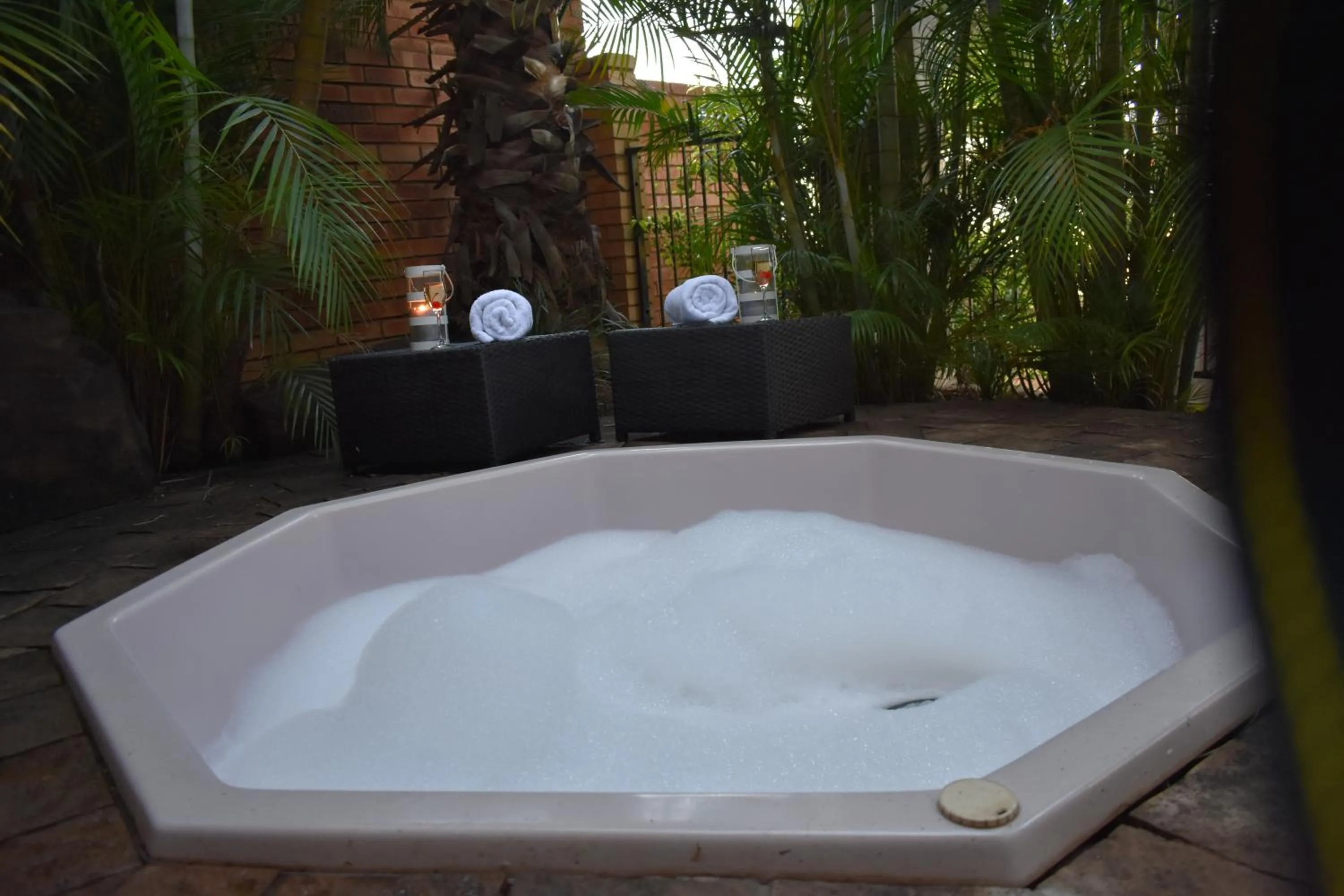 Hot Tub in Waterfalls Boutique Hotel