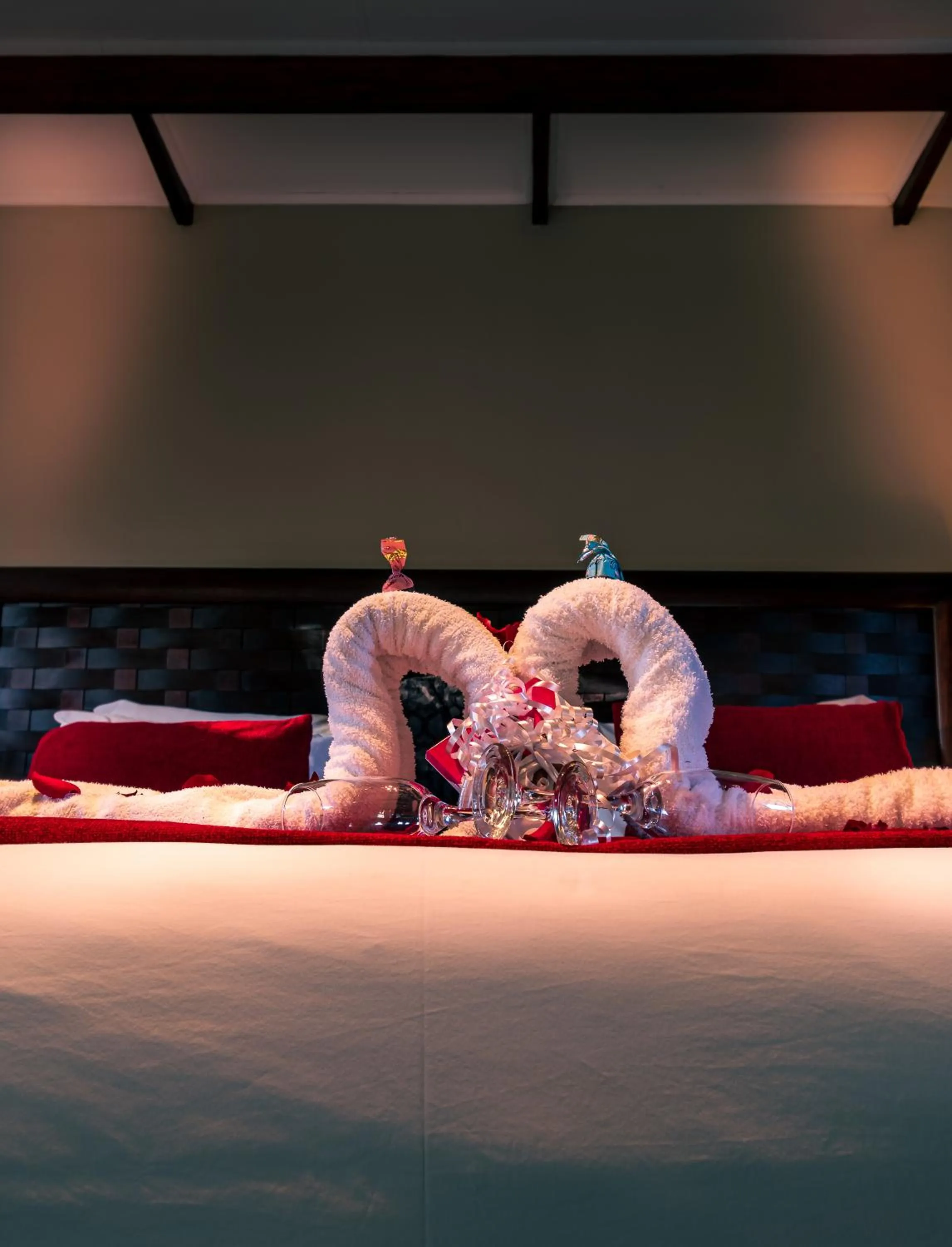 Decorative detail, Bed in Waterfalls Boutique Hotel