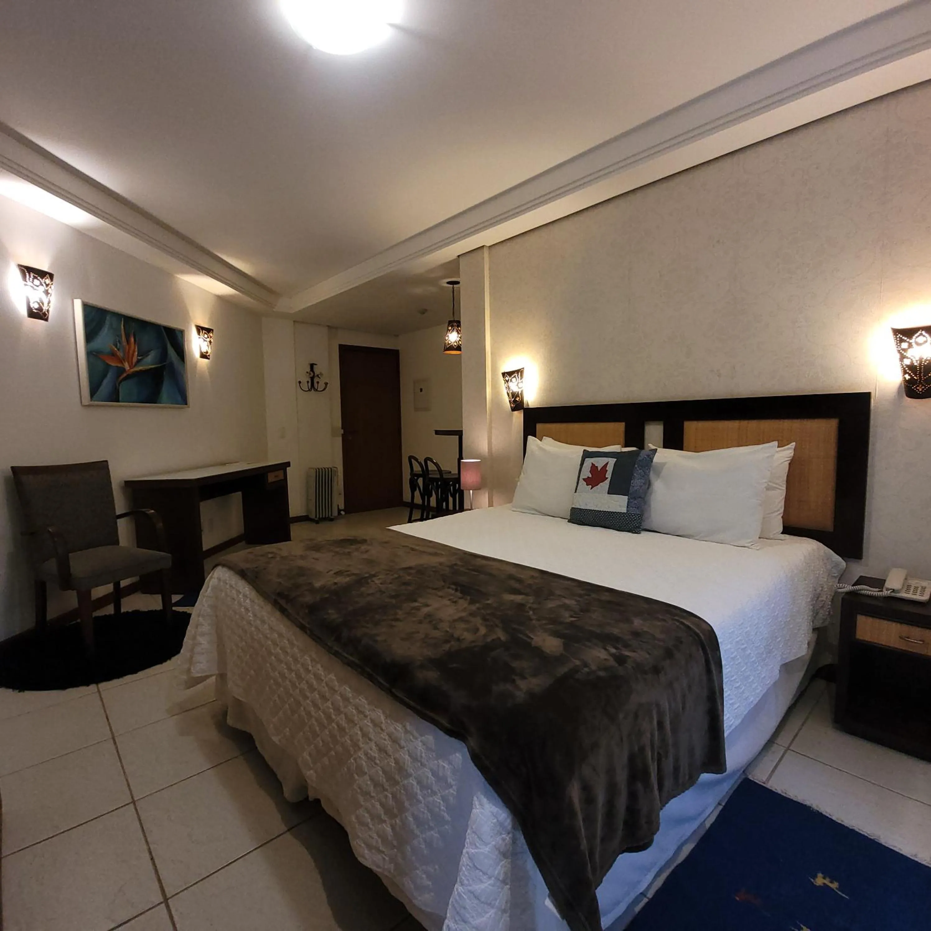 Bed in Pousada Cheverny - Fácil acesso ao centrinho e Baden Bar