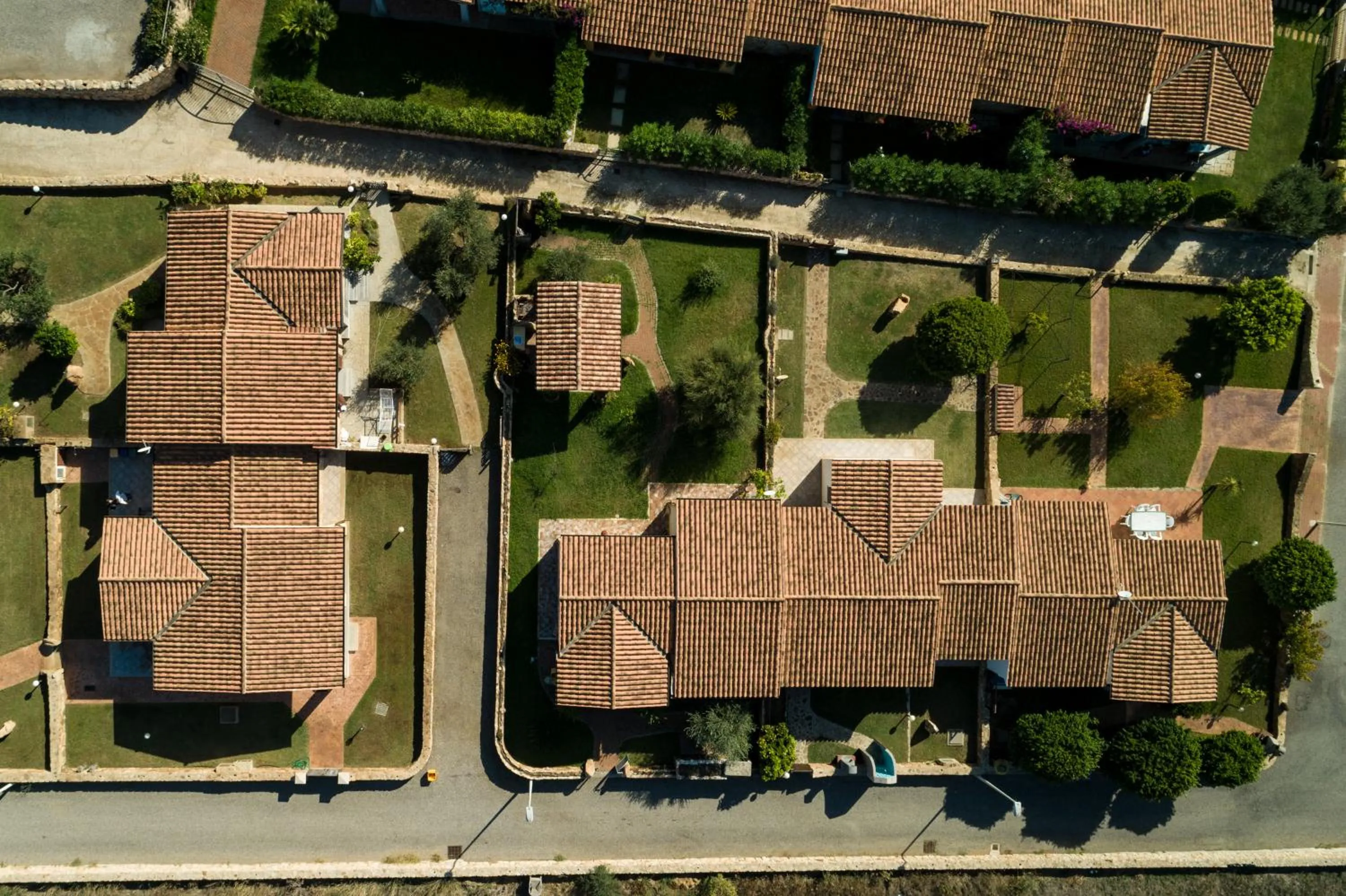 Bird's eye view in villette baia