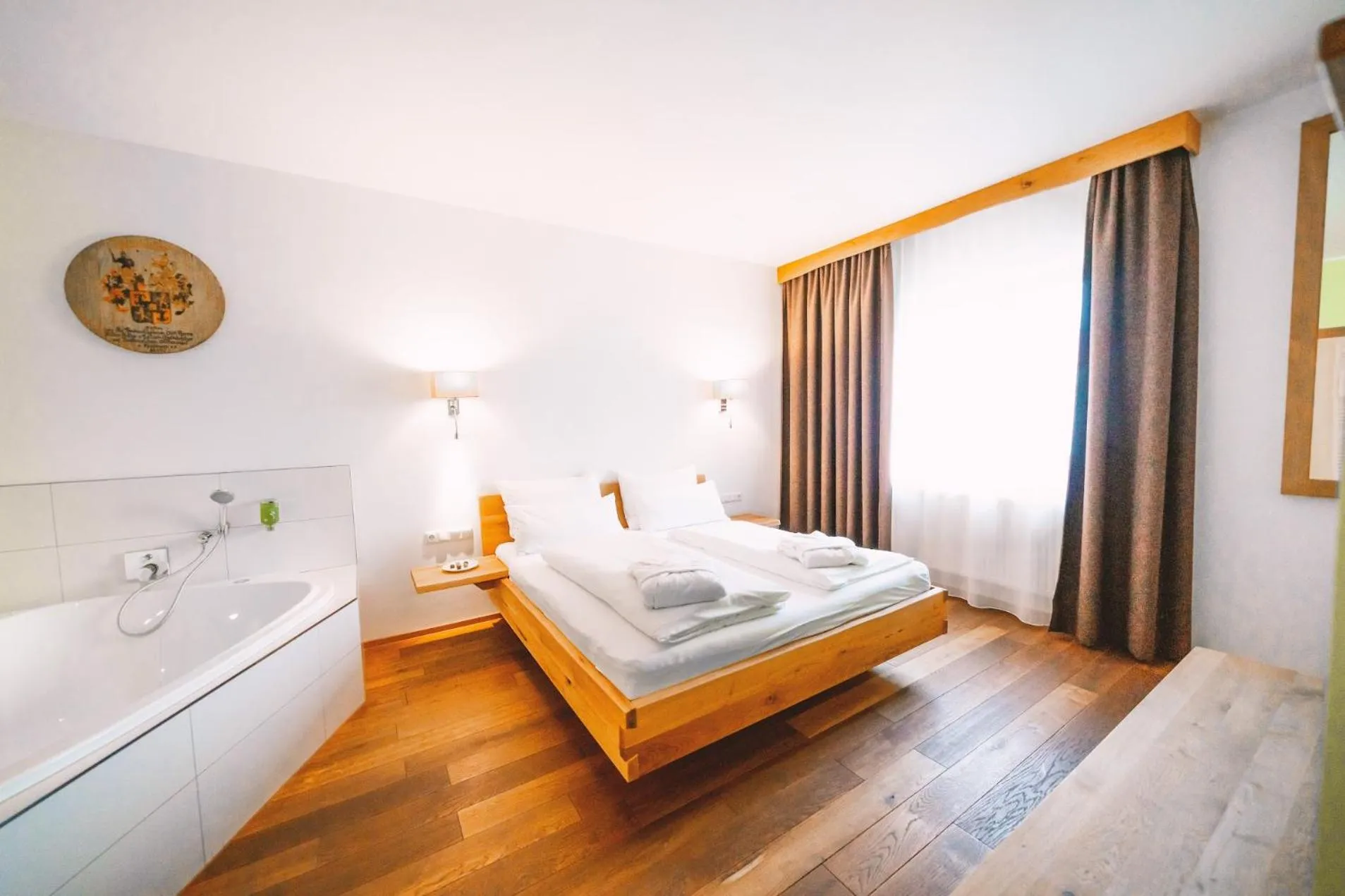 Bed in Aktivhotel Wildschütz