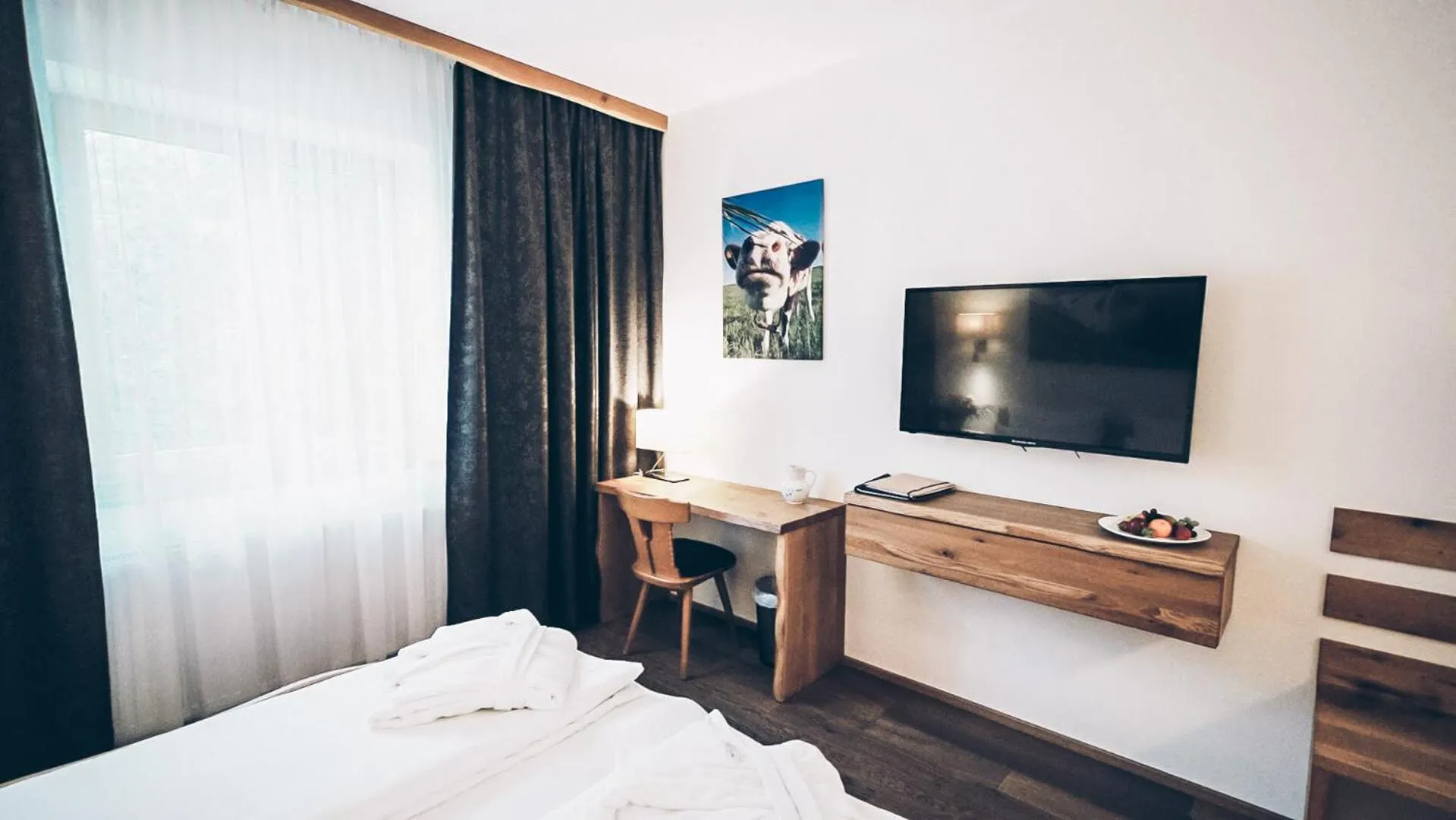 Bed in Aktivhotel Wildschütz