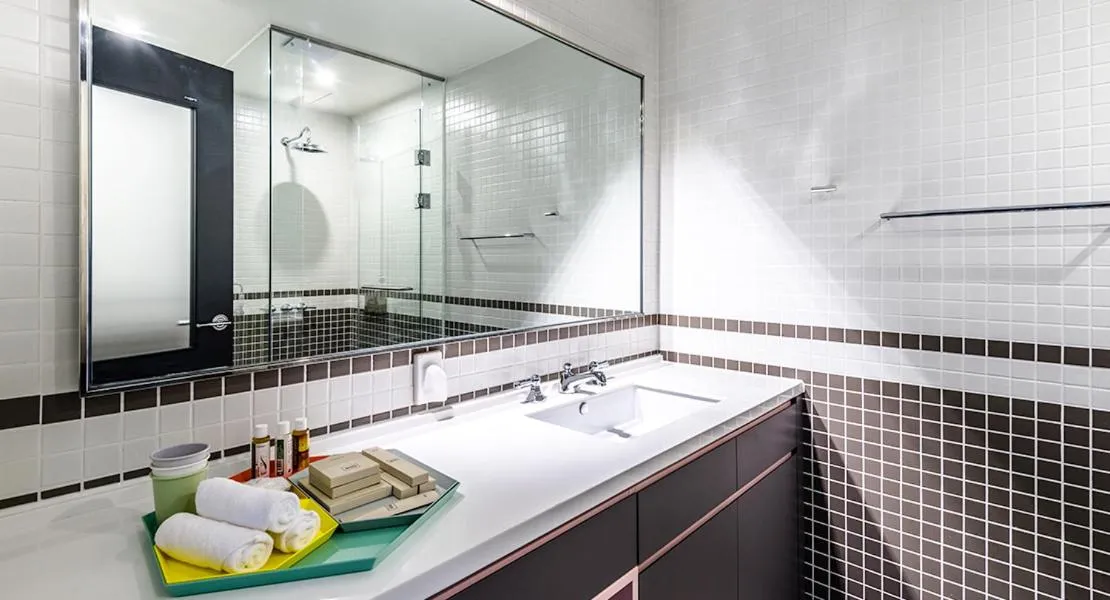 Bathroom in Jeju Bricks Hotel