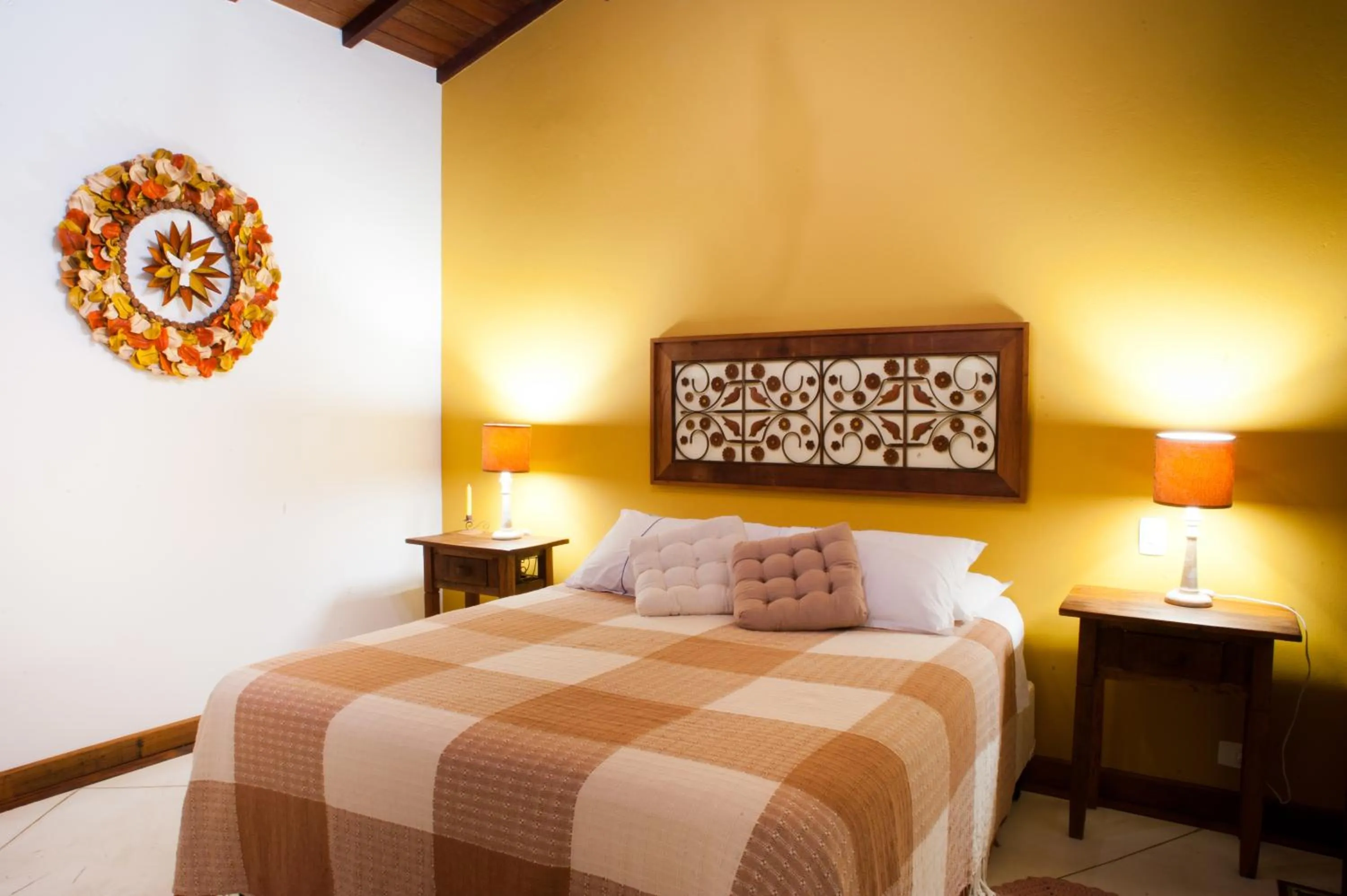 Bed in Recanto das Andorinhas Studios