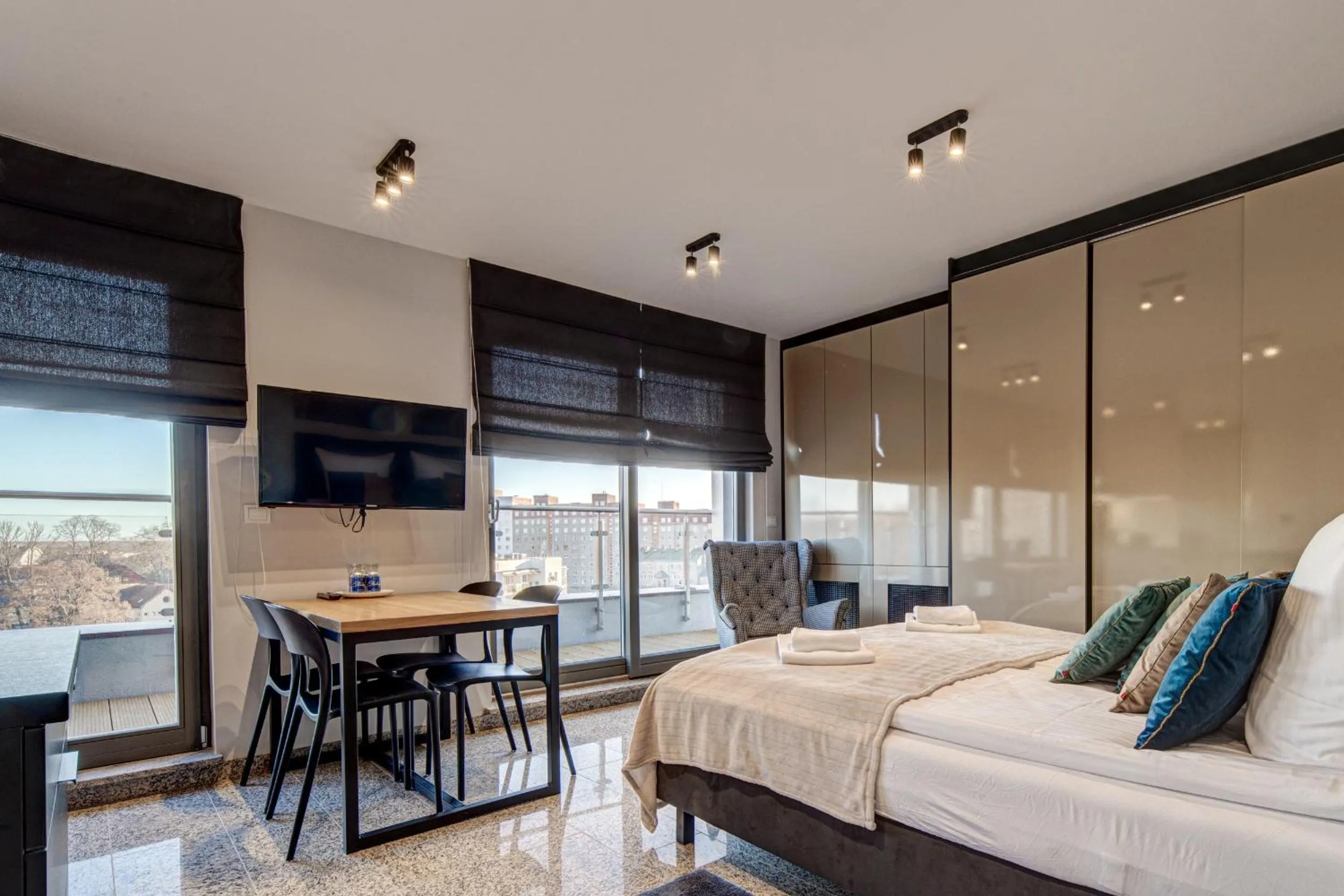 Restaurant/places to eat, Bed in Apartamenty Rondo