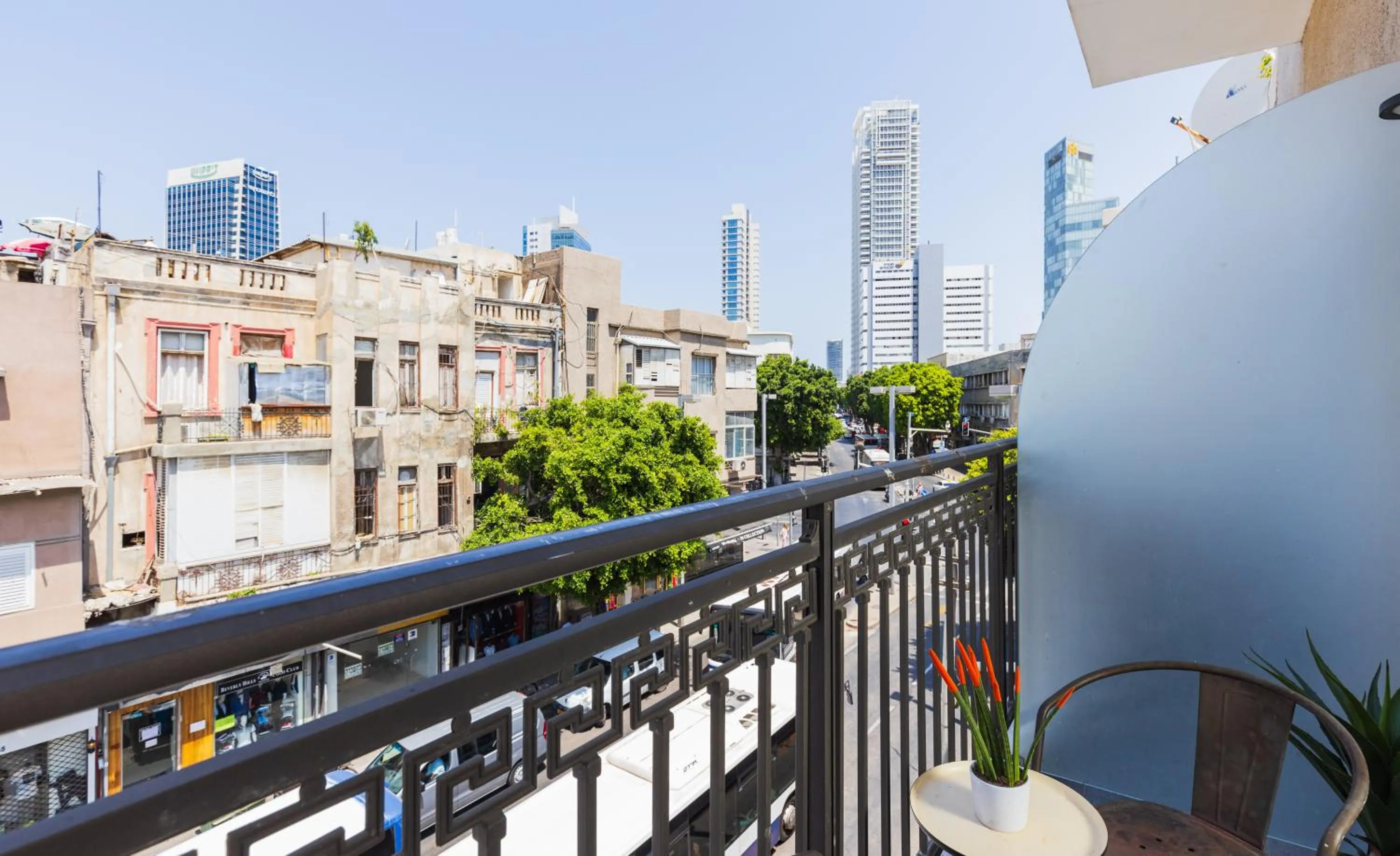 Balcony/Terrace in Kalvin Boutique Hotel by Levinsky Market Tel-Aviv