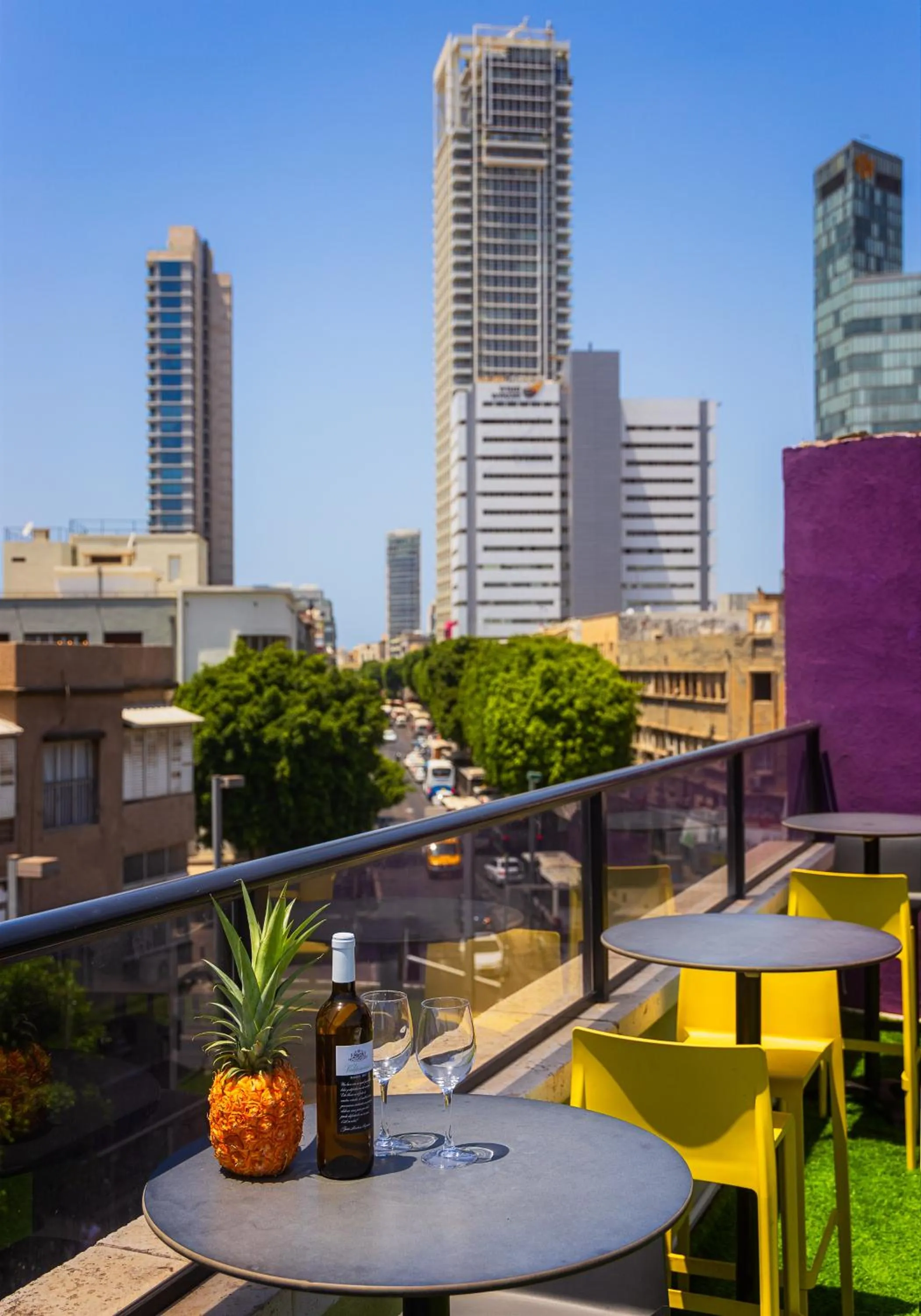Balcony/Terrace in Kalvin Boutique Hotel by Levinsky Market Tel-Aviv