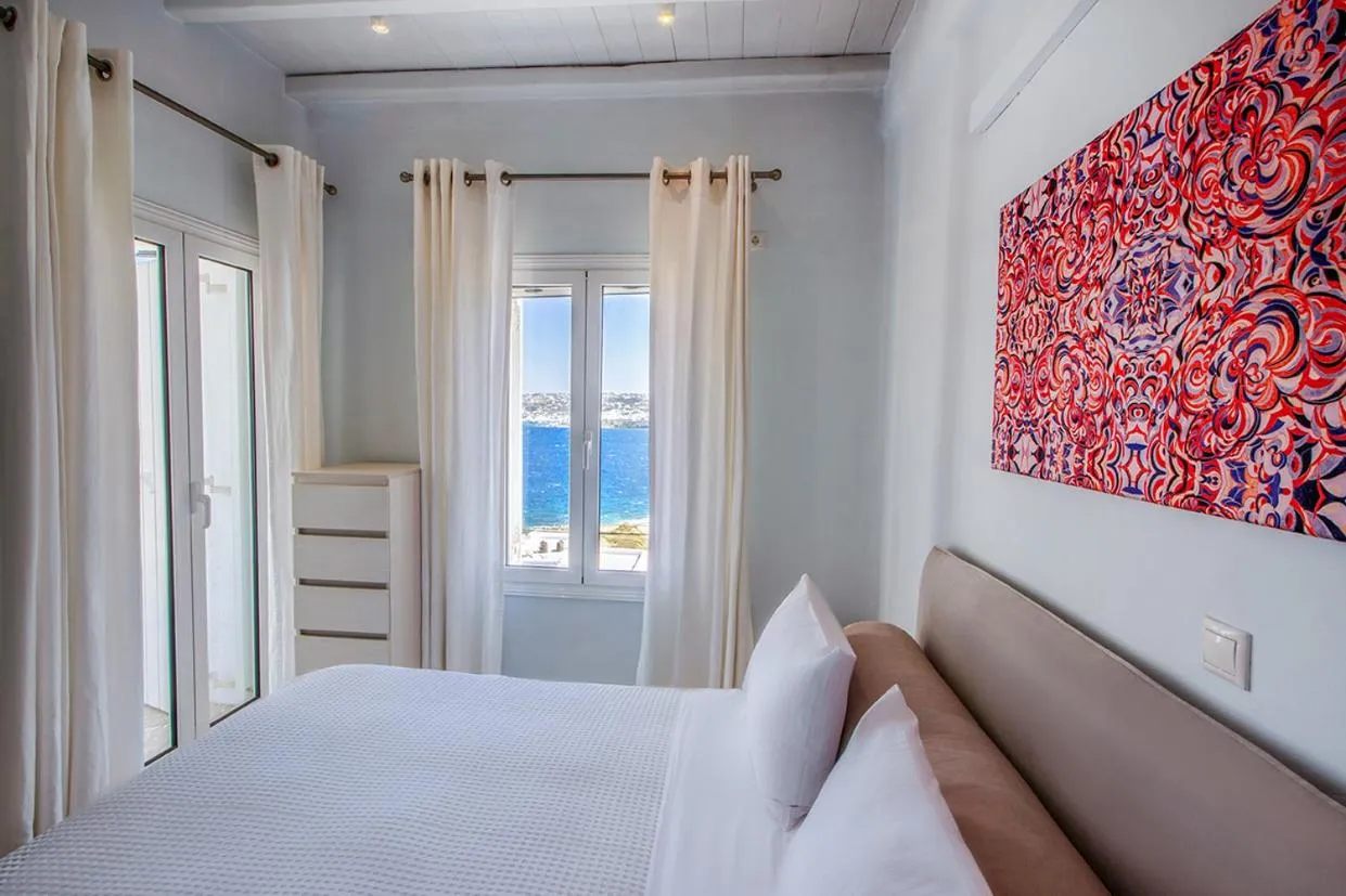 Bed in Amaris Mykonian Residence