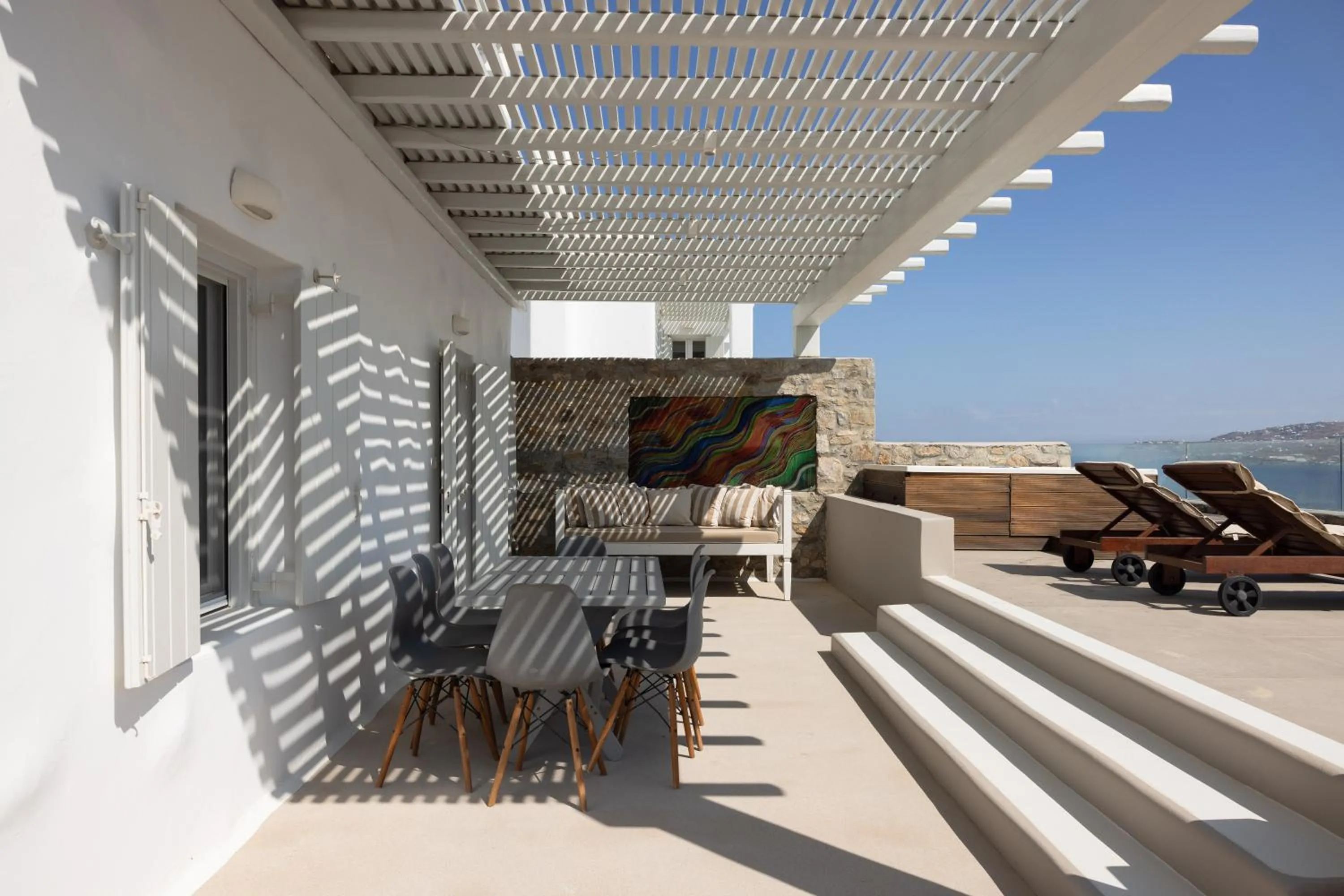 Hot Tub in Amaris Mykonian Residence