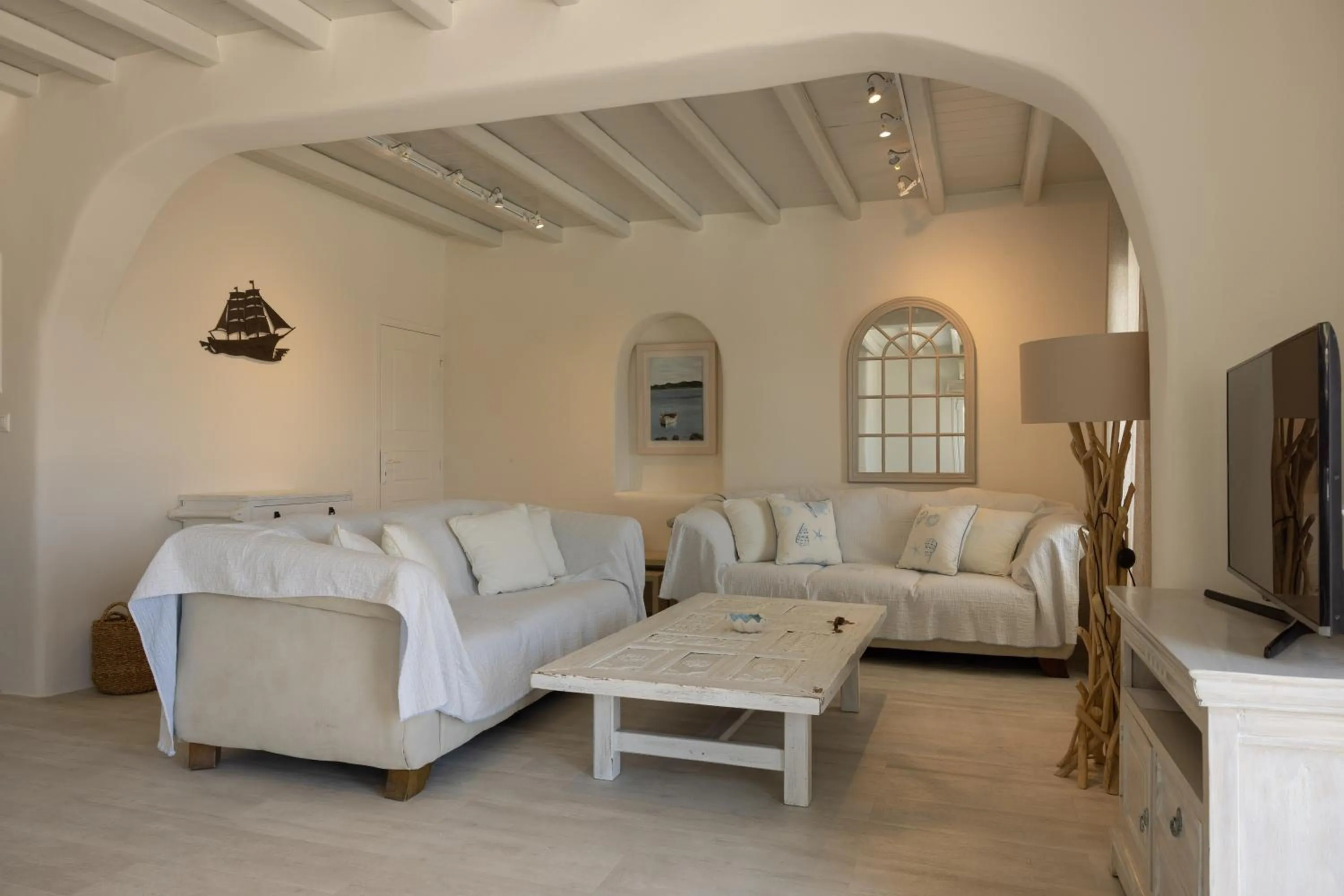 Living room in Amaris Mykonian Residence