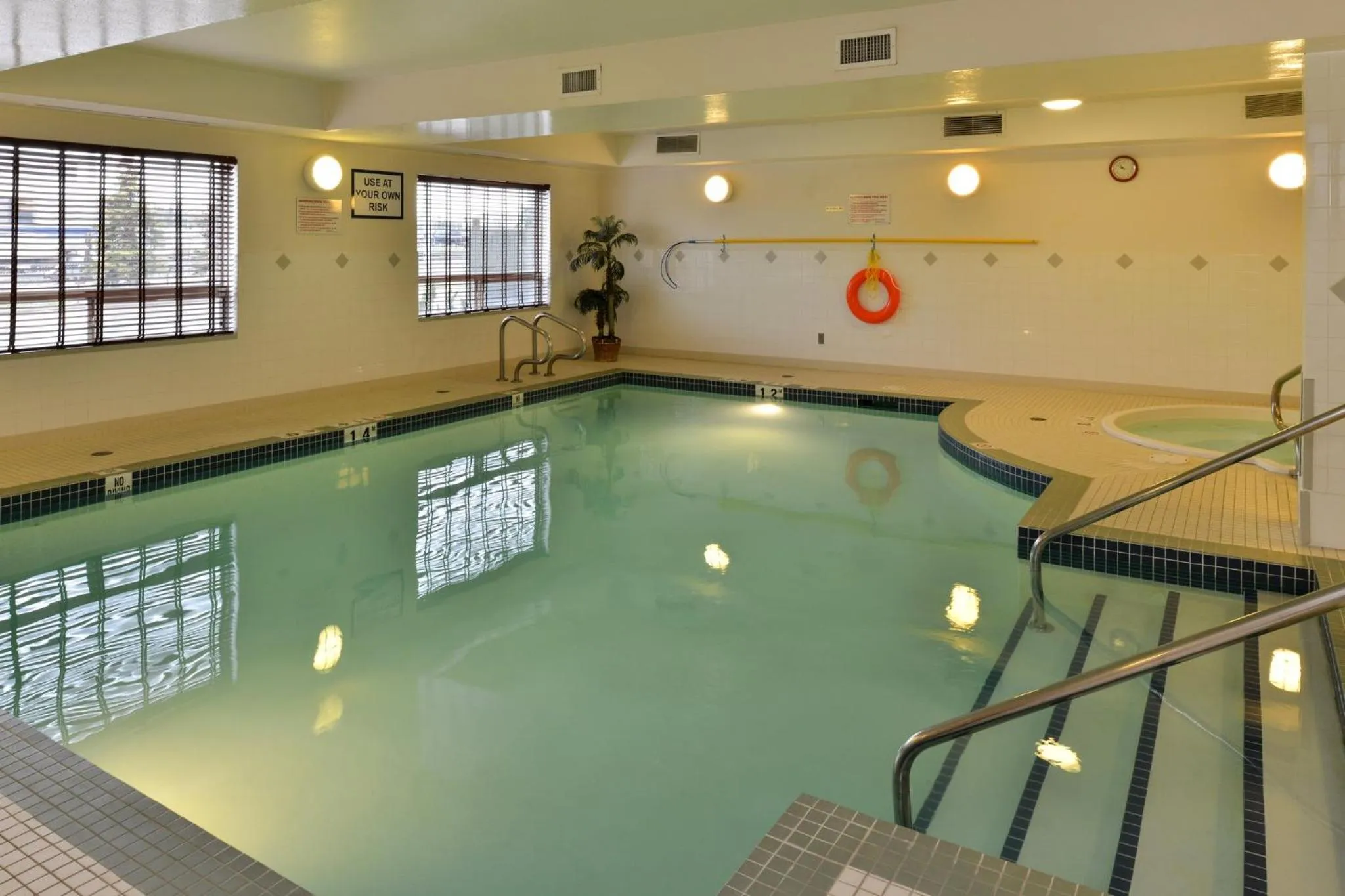 Swimming pool in Holiday Inn Express Edmonton North by IHG
