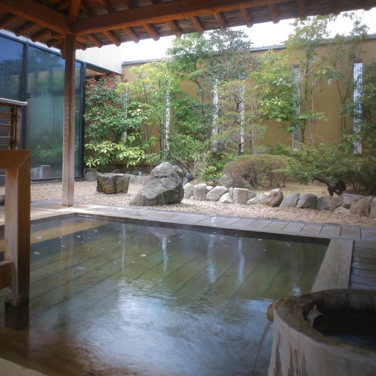 Hot Spring Bath in Ryokan Yukeikohan Suitenkaku
