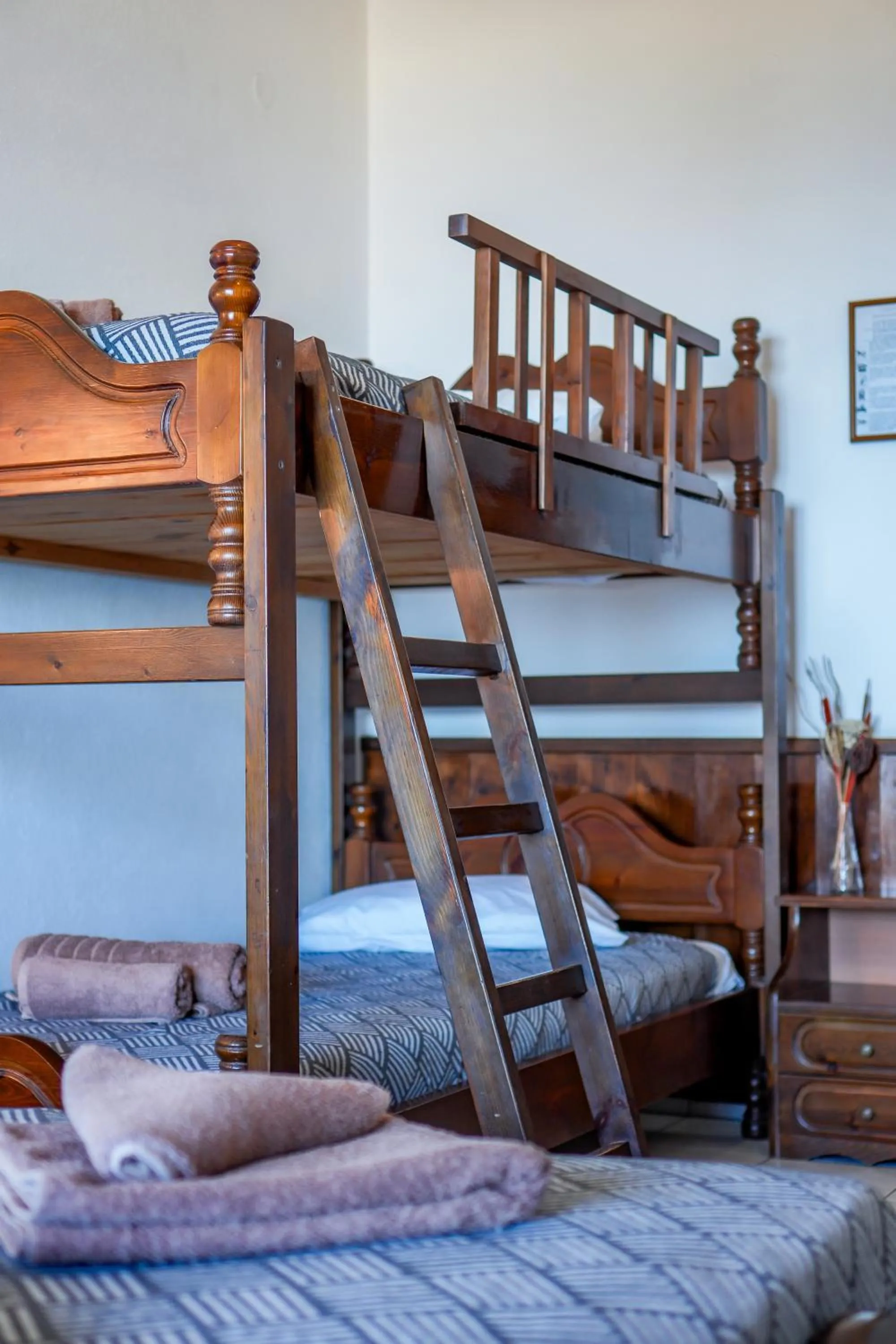 Bed in Hotel Hagiati