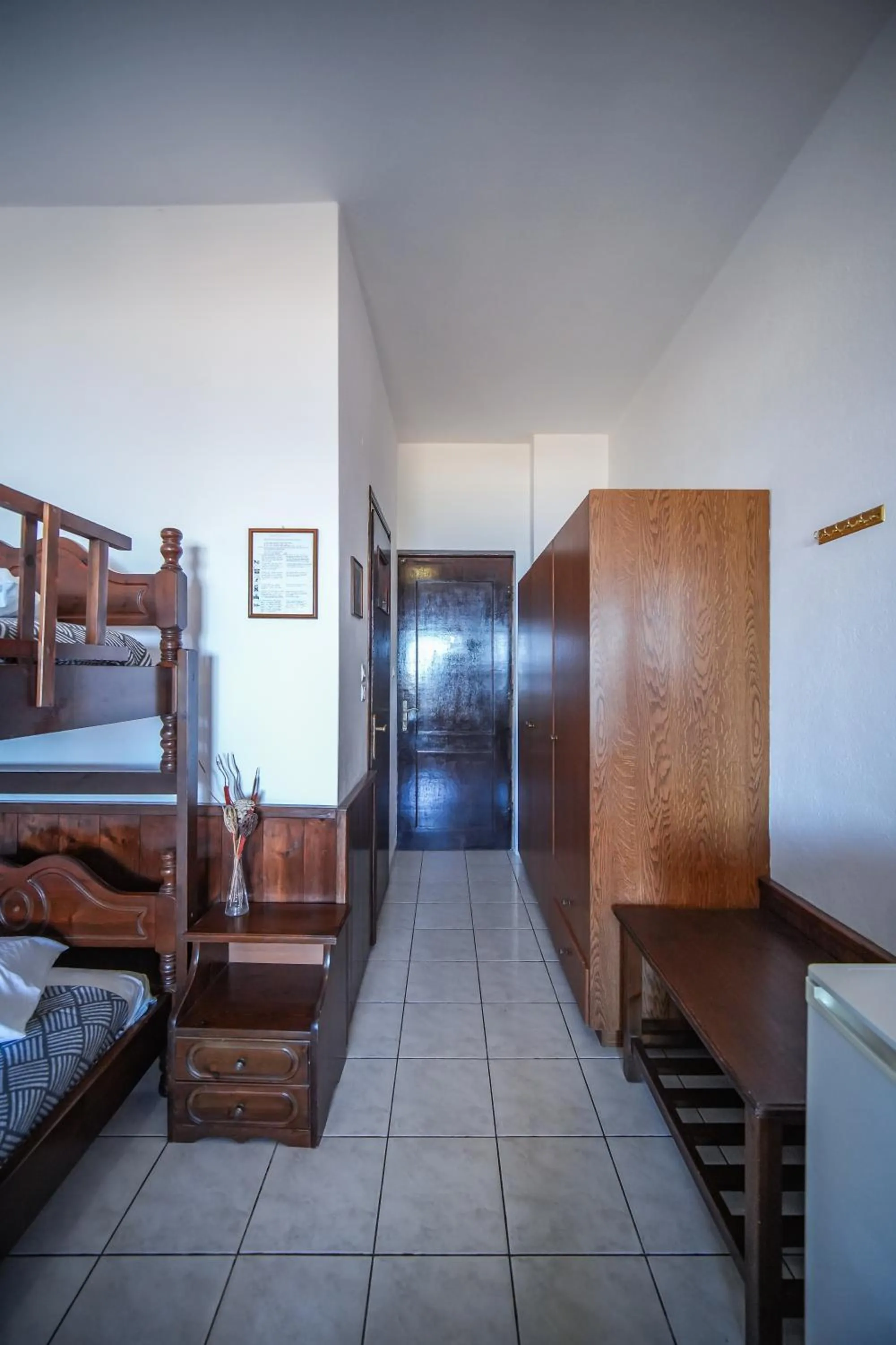 Bed in Hotel Hagiati