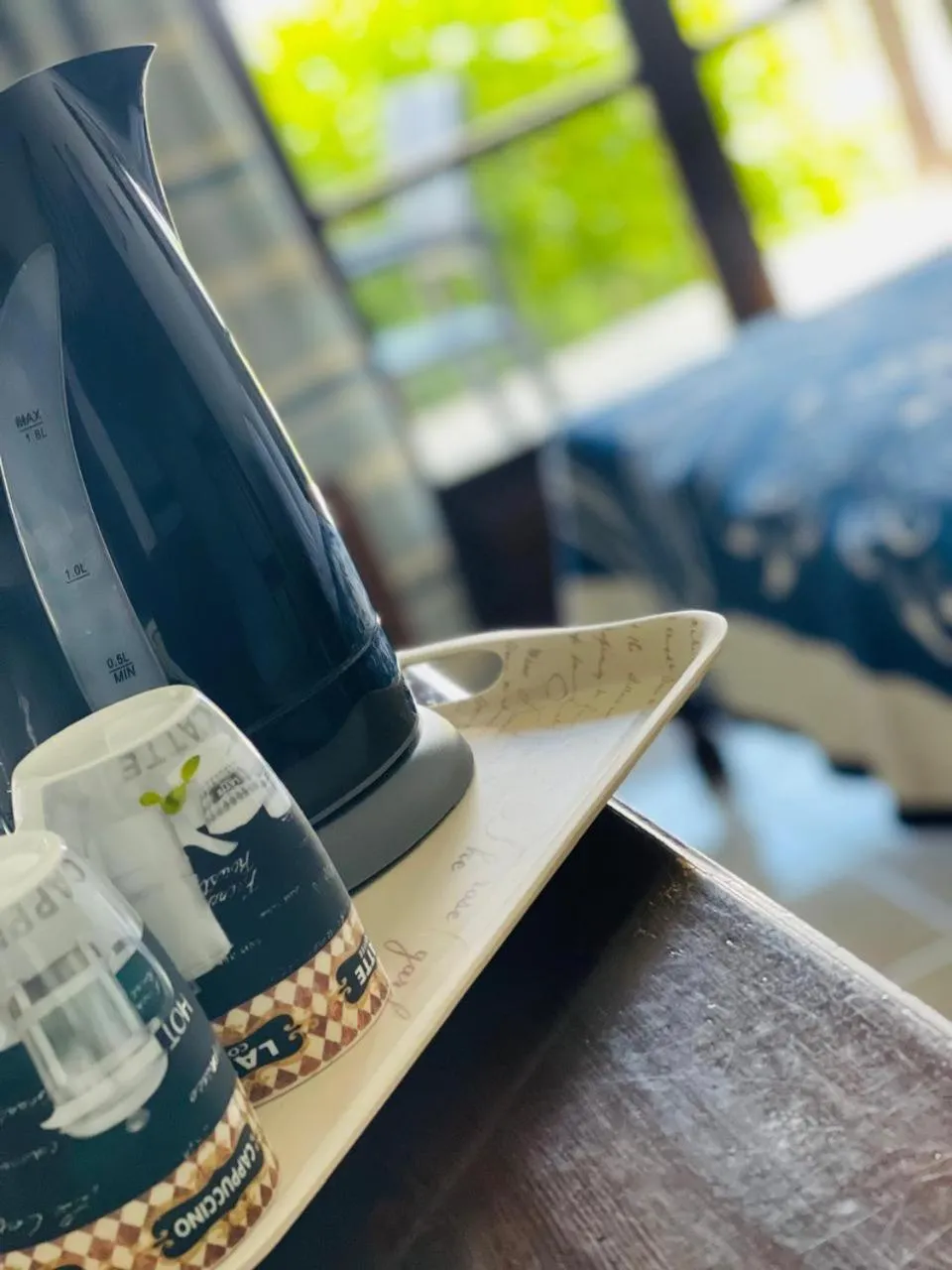 Coffee/tea facilities, Bed in Hotel Hagiati