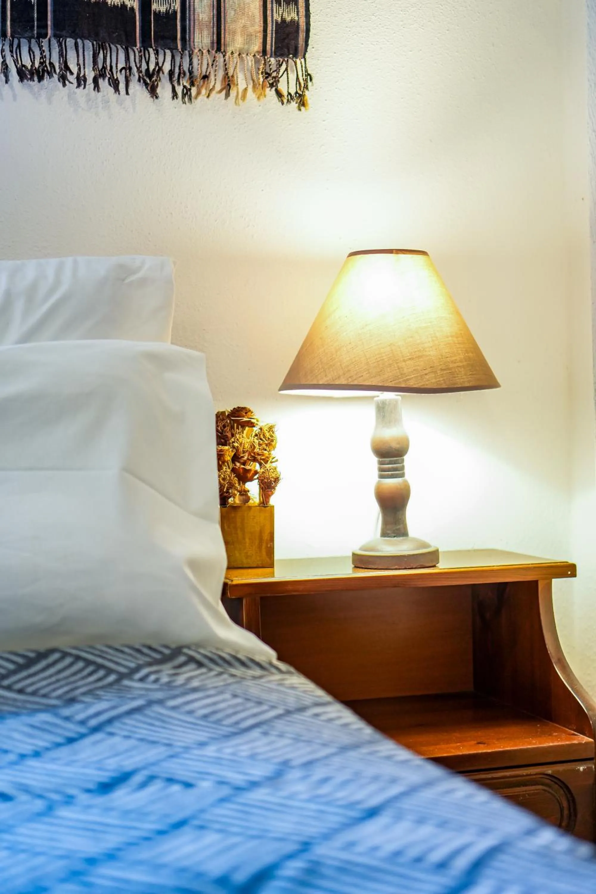 Bed in Hotel Hagiati