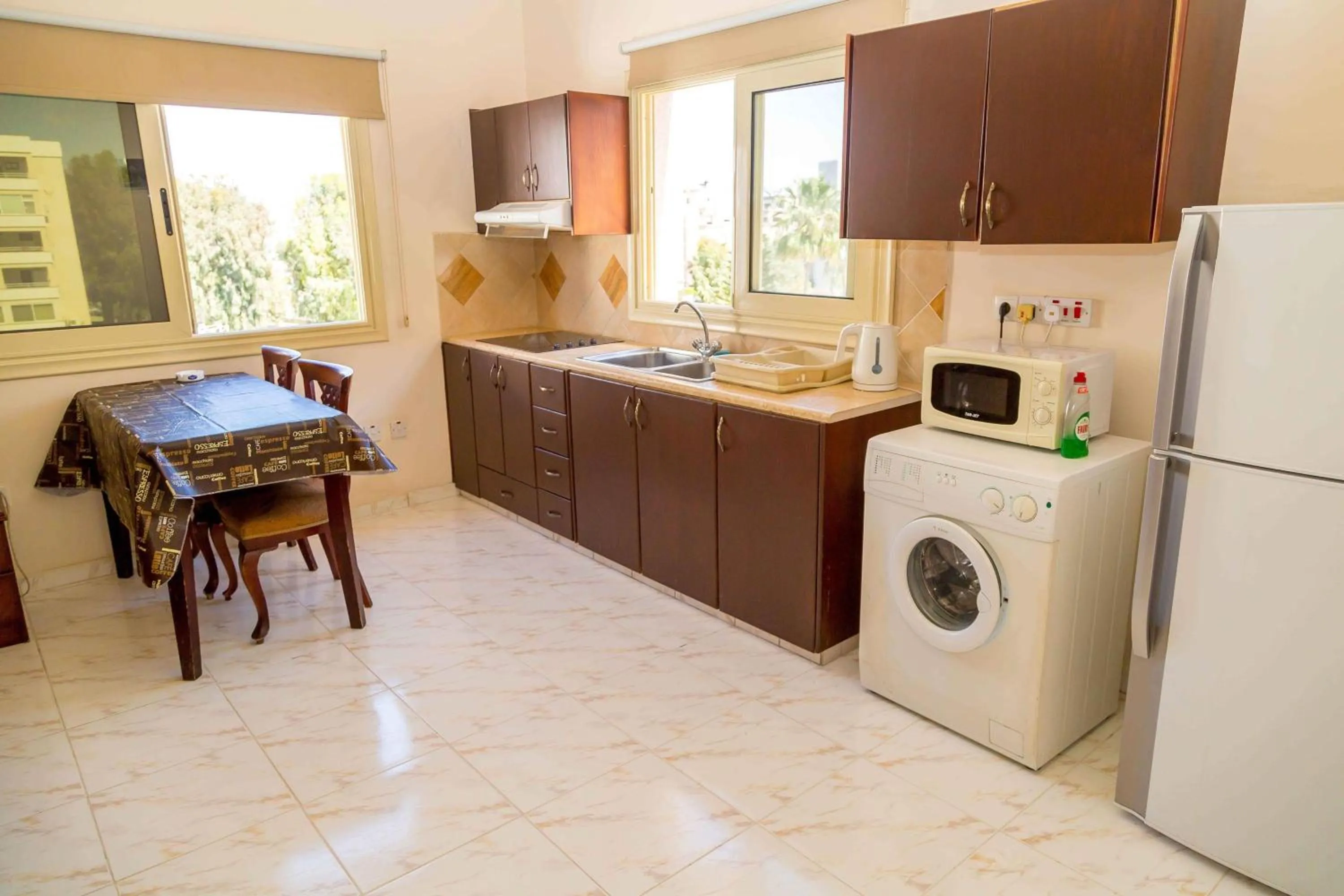 Kitchen or kitchenette in Chrysanthos Boutique Apartments
