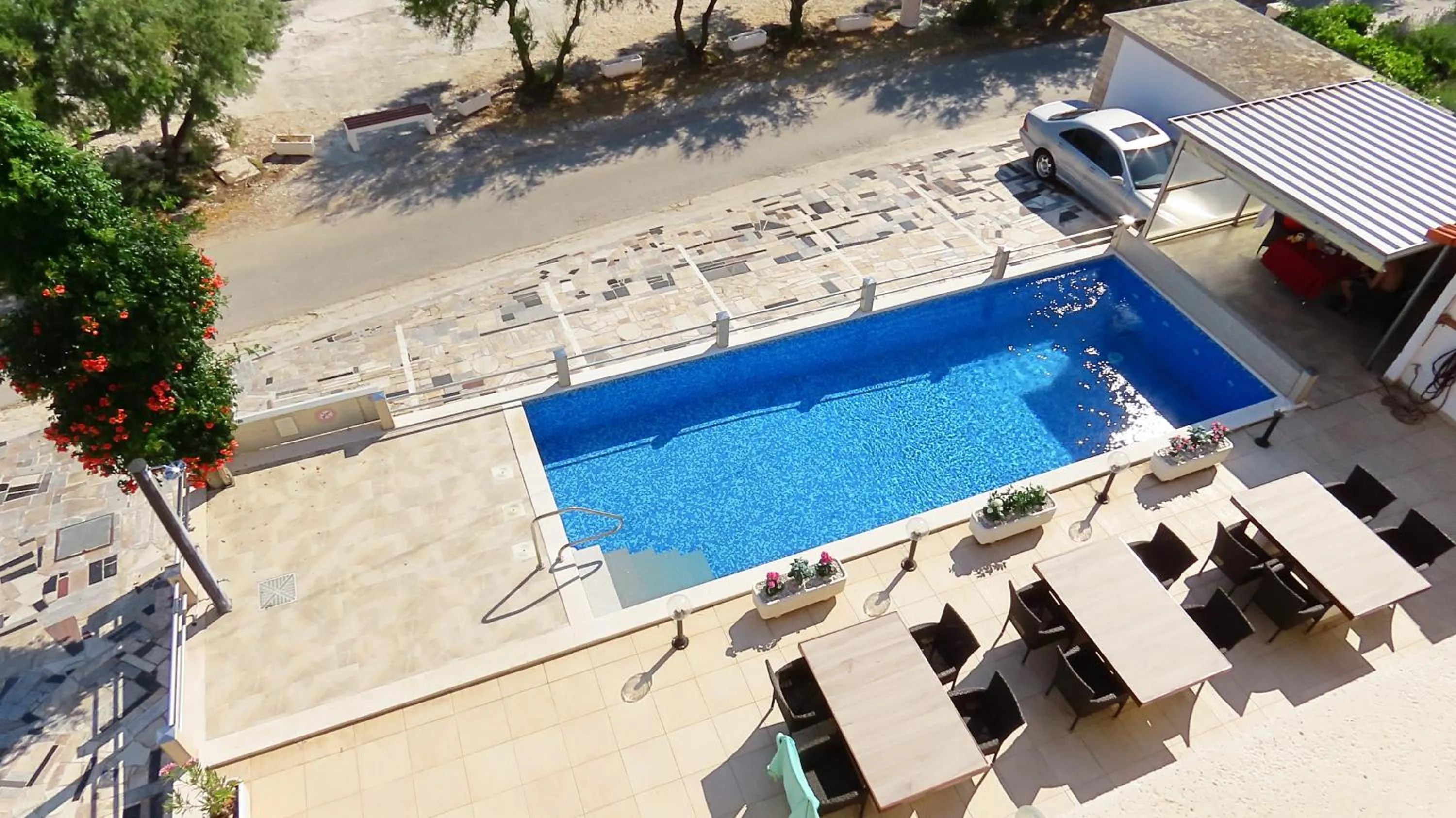 Pool view in Villa Ana