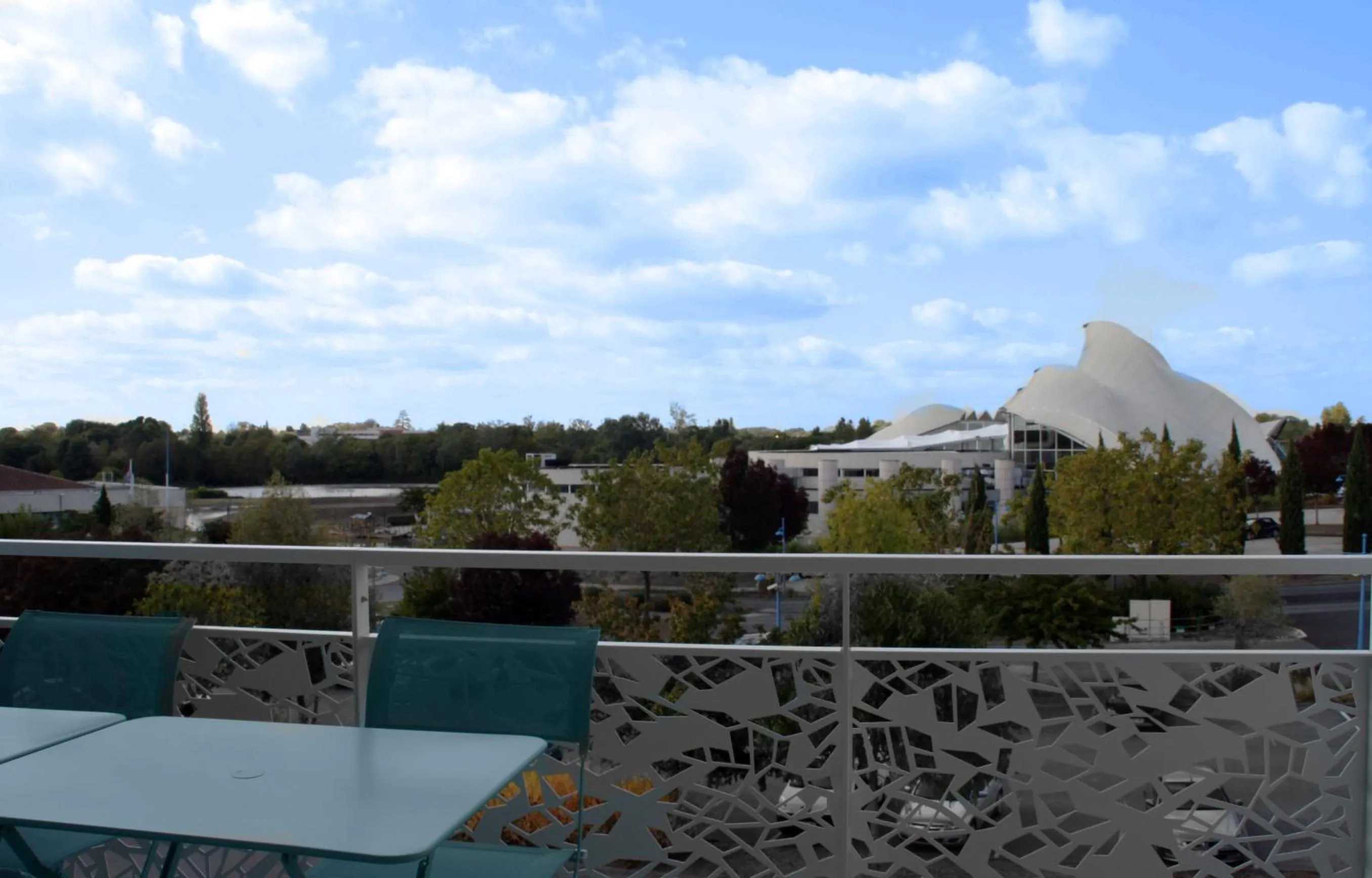 Balcony/Terrace in Résidence Vacances Bleues Les Coteaux de Jonzac