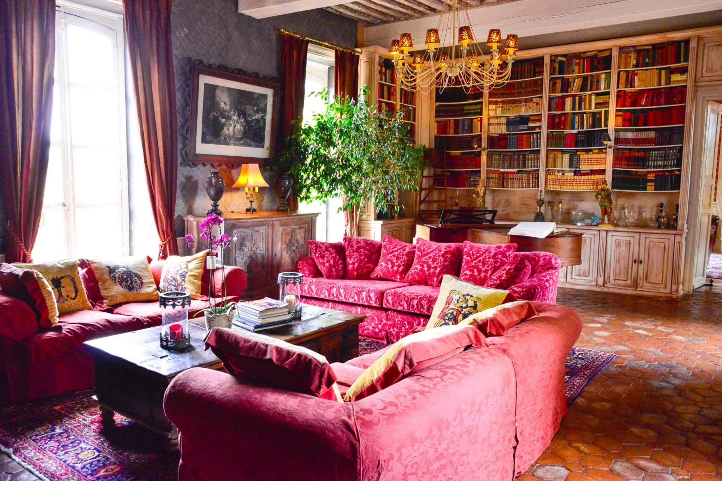 Living room in Chateau d'Origny, Chambres d'hotes et Restaurant Gastronomique