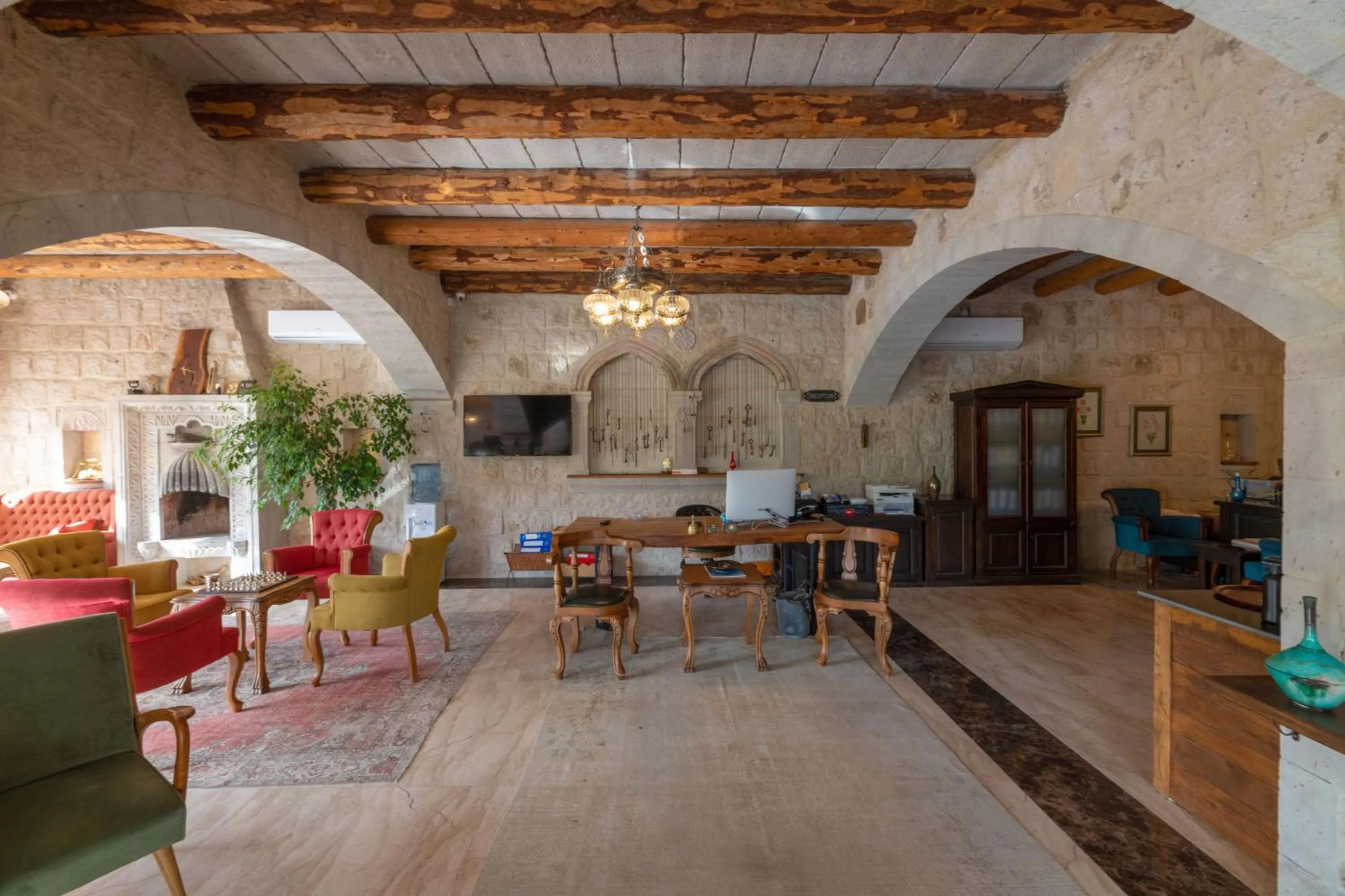 Lobby or reception in Hera Cave Suites