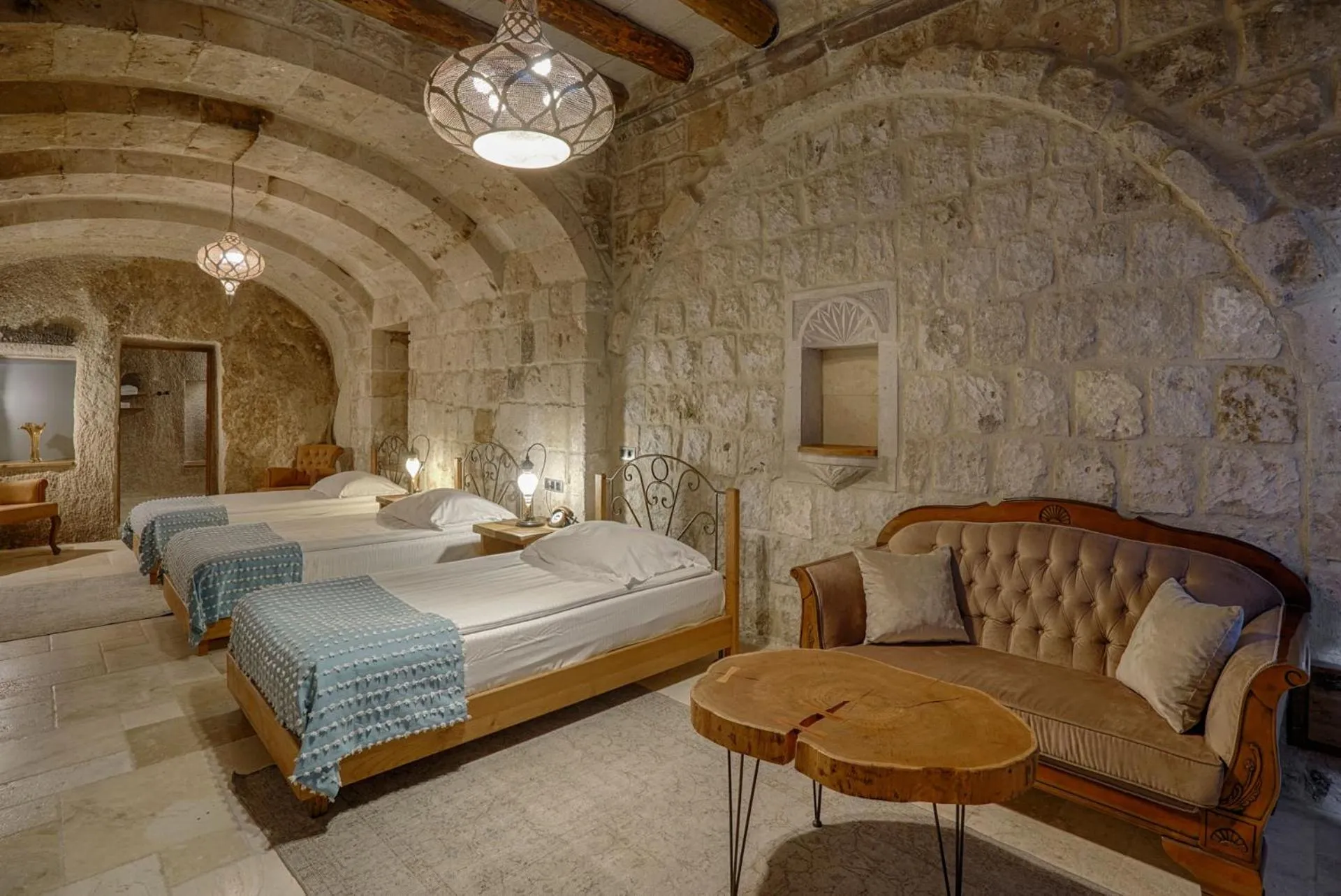 Bedroom, Bed in Hera Cave Suites