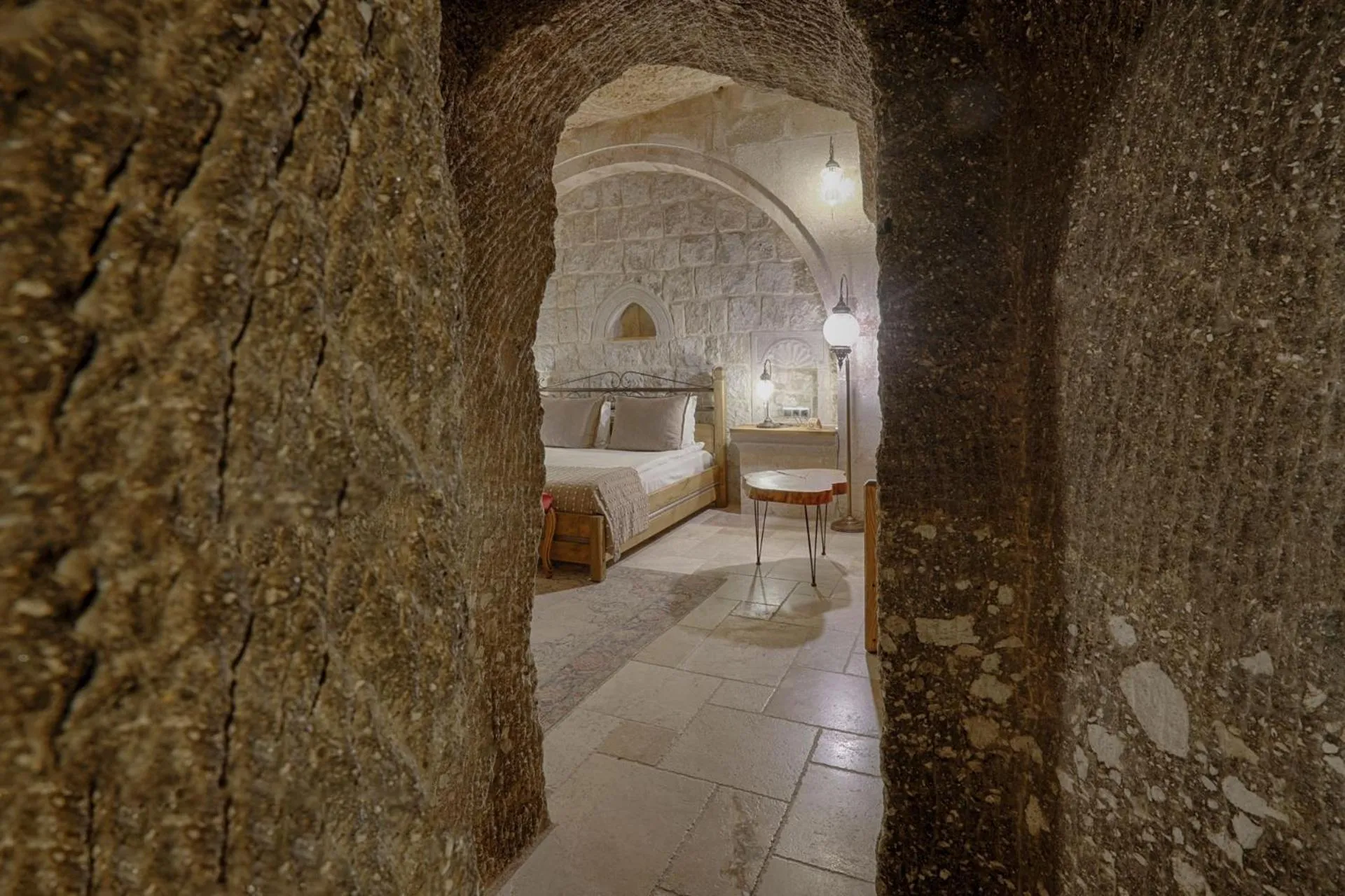 Bedroom in Hera Cave Suites