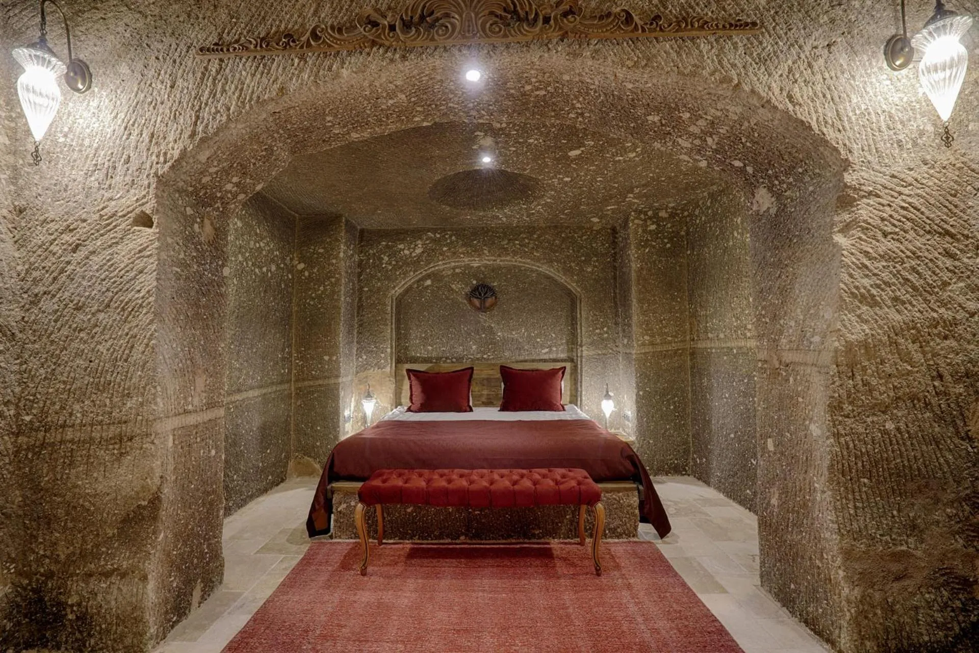 Bedroom, Bed in Hera Cave Suites