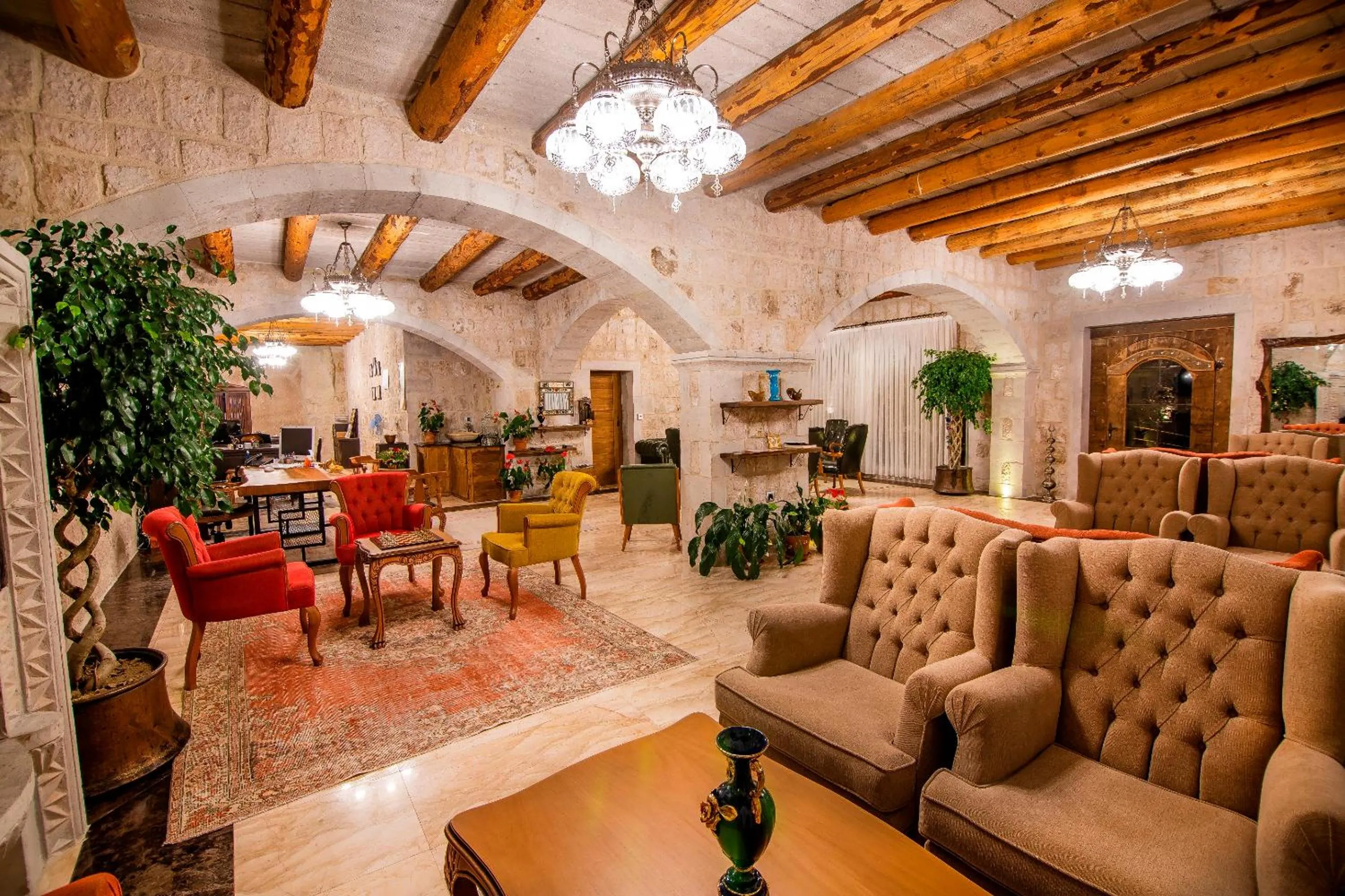 Lobby or reception in Hera Cave Suites