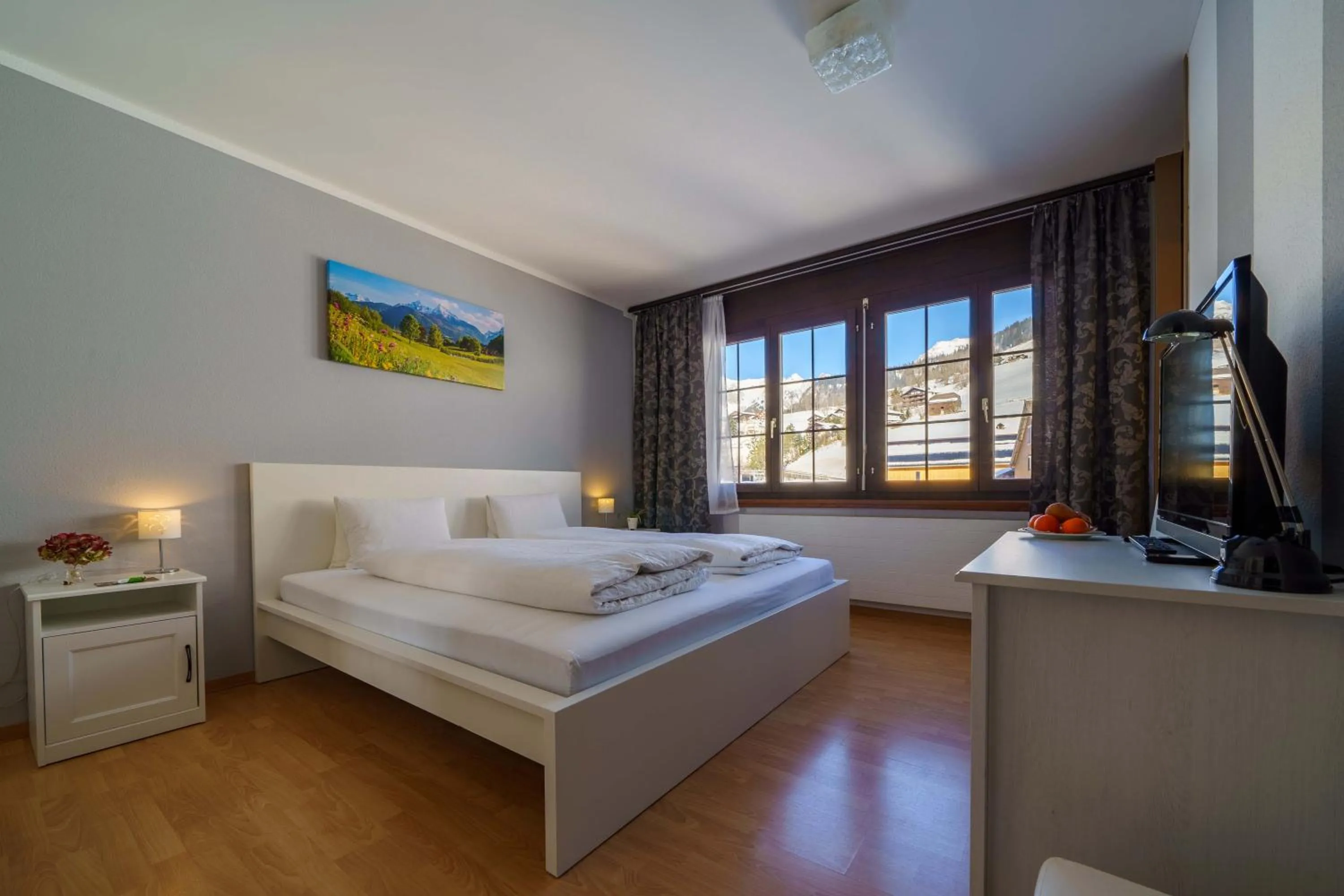 Bed in Hotel Toggenburg